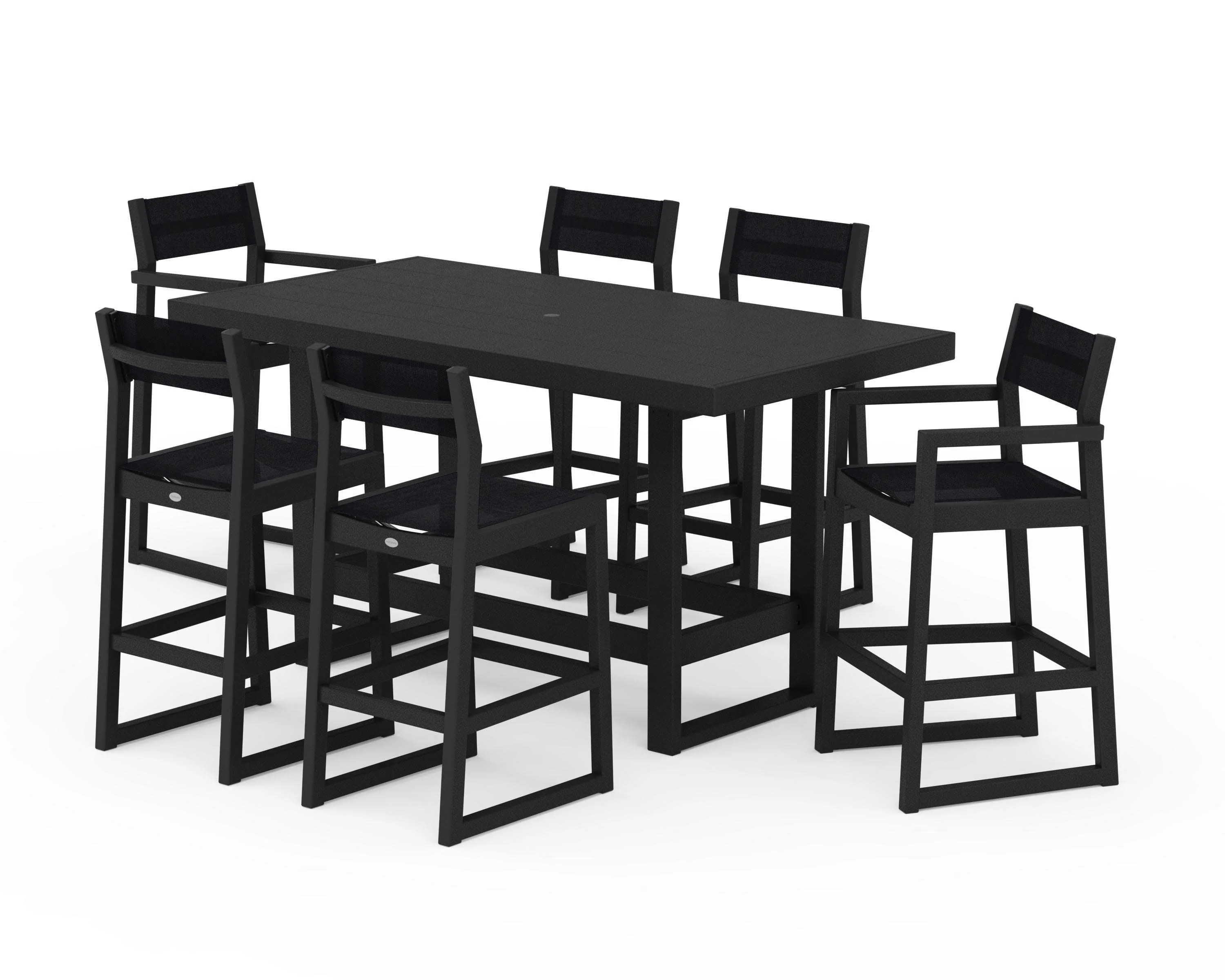EDGE Sling 7-Piece Bar Table Set - Image 10