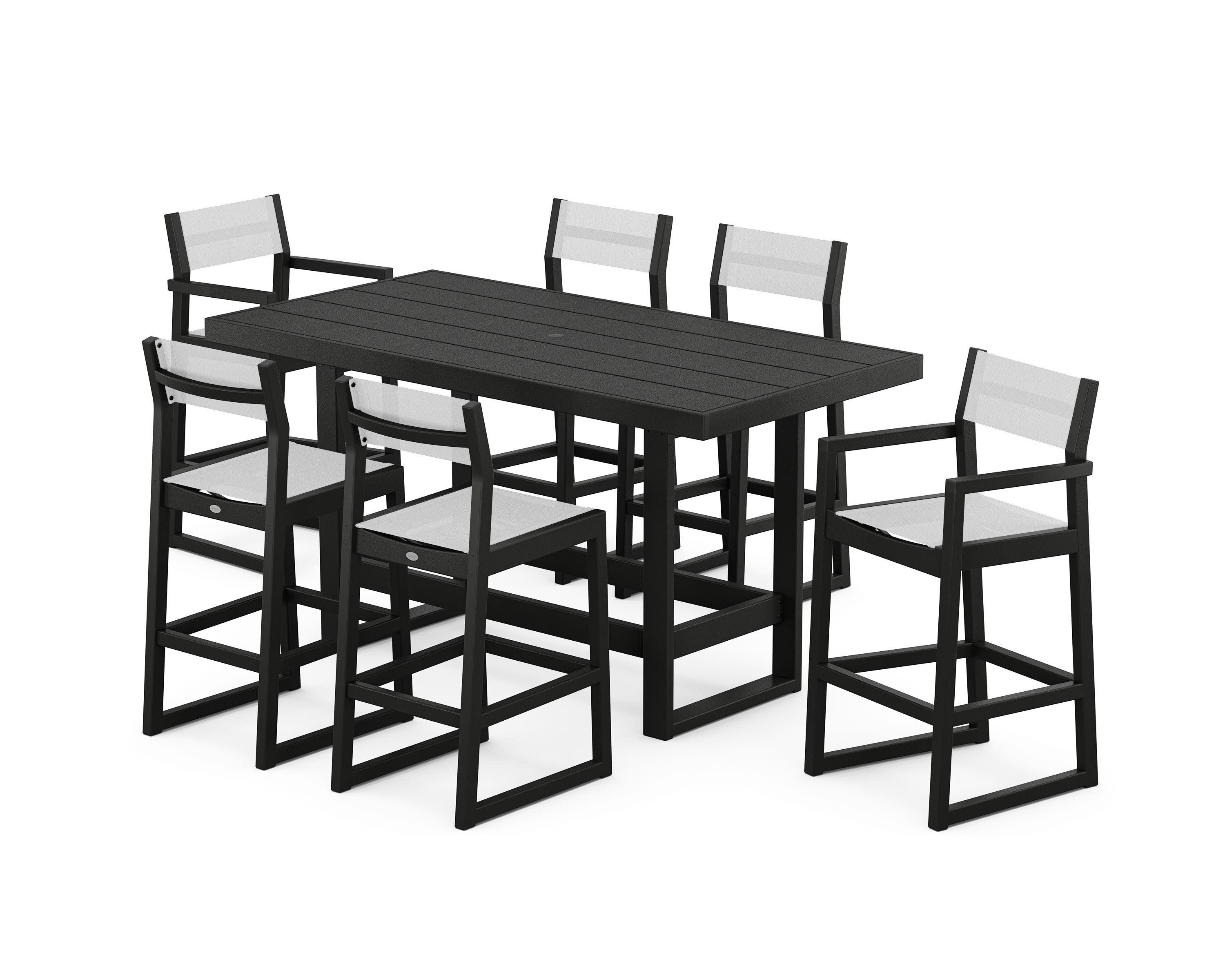 EDGE Sling 7-Piece Bar Table Set - Image 2