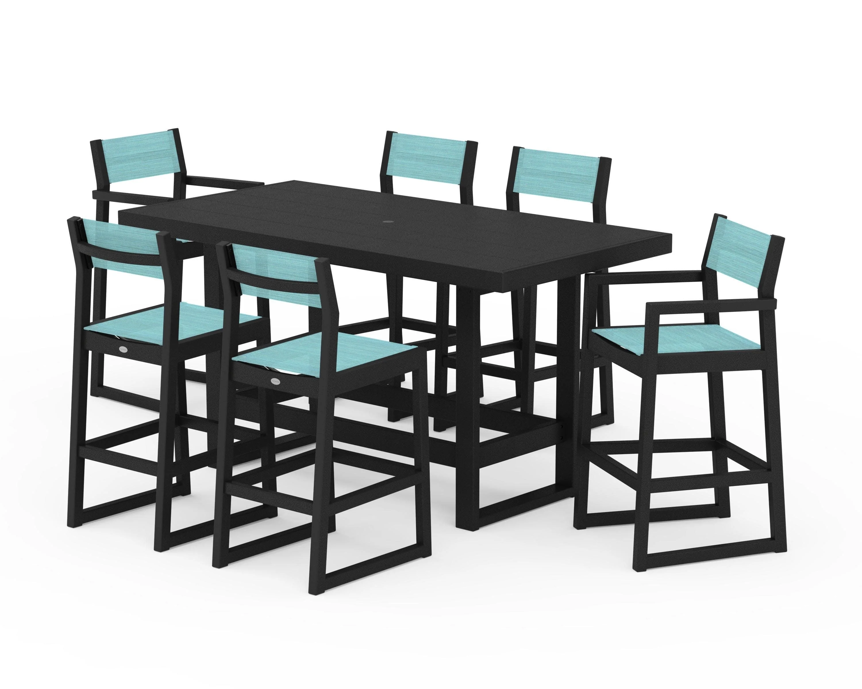 EDGE Sling 7-Piece Bar Table Set - Image 9