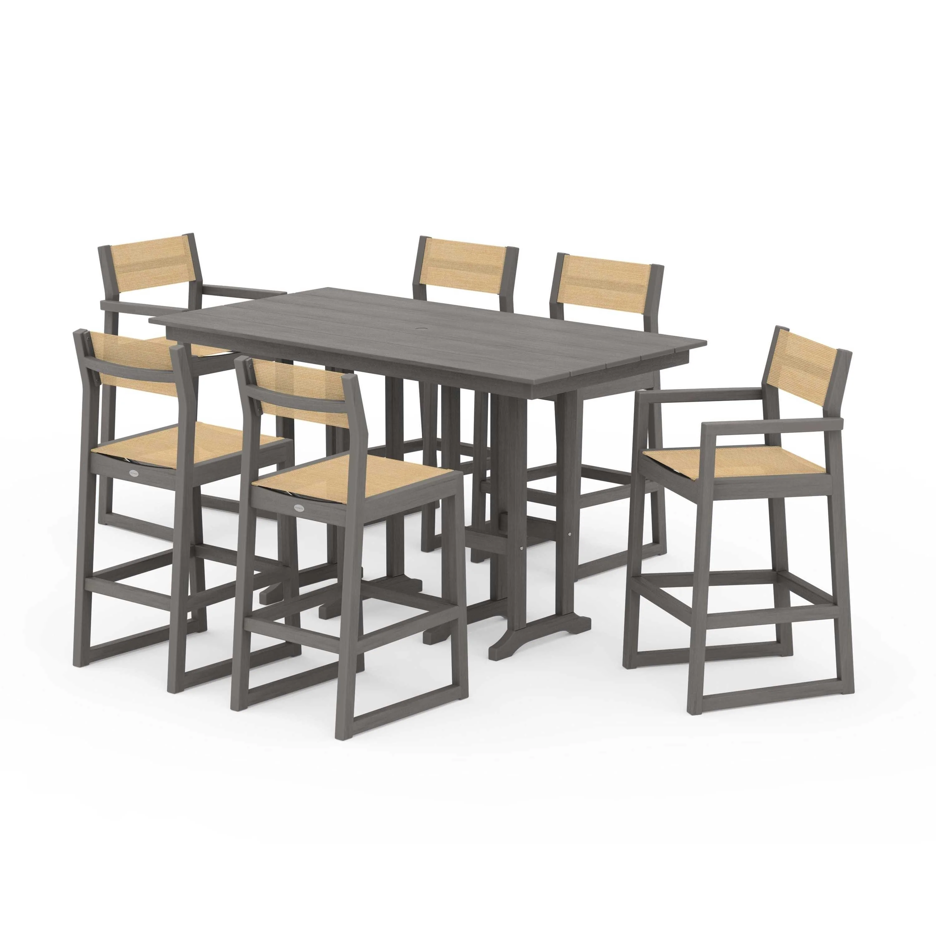 EDGE Sling 7-Piece Farmhouse Bar Set - Image 125