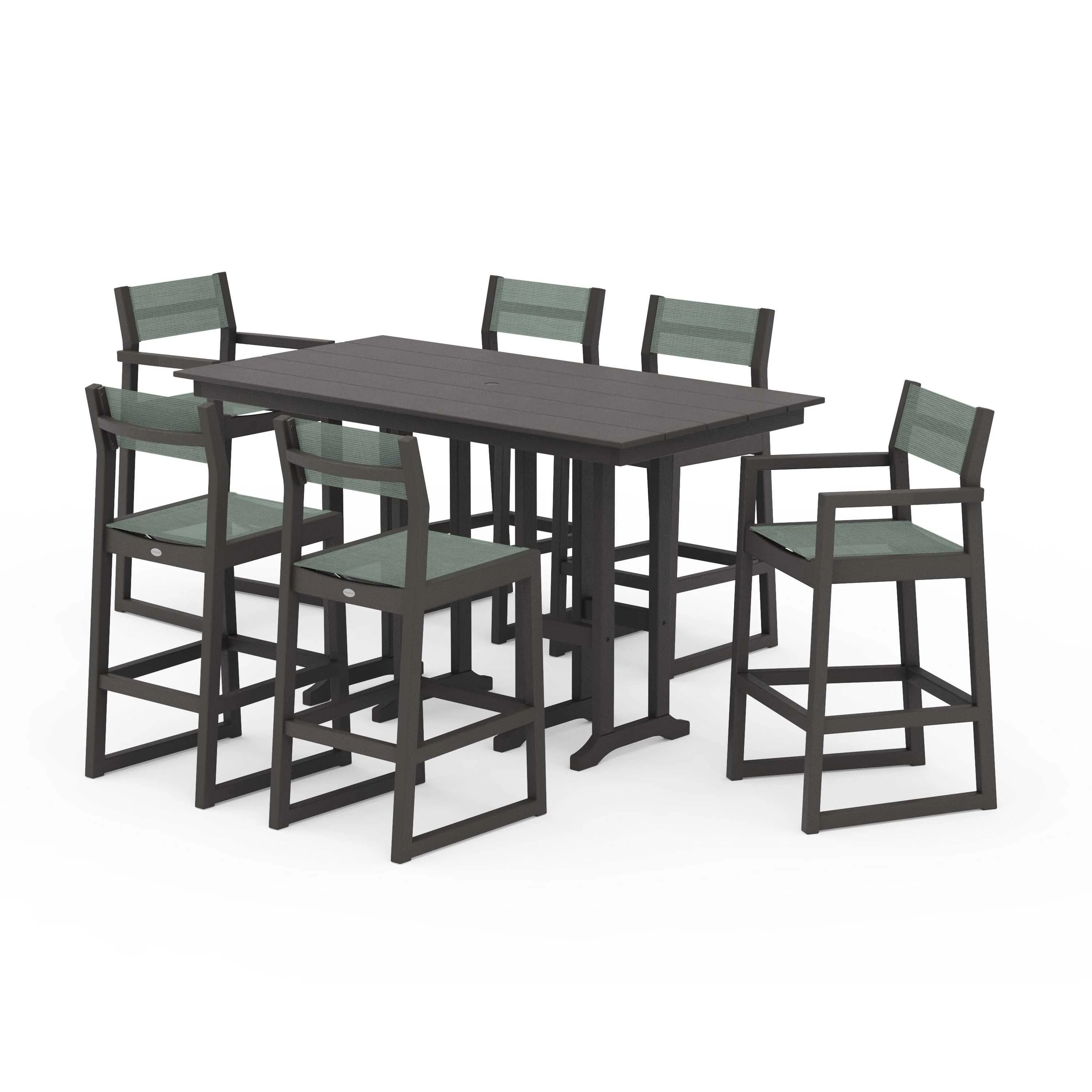 EDGE Sling 7-Piece Farmhouse Bar Set - Image 136