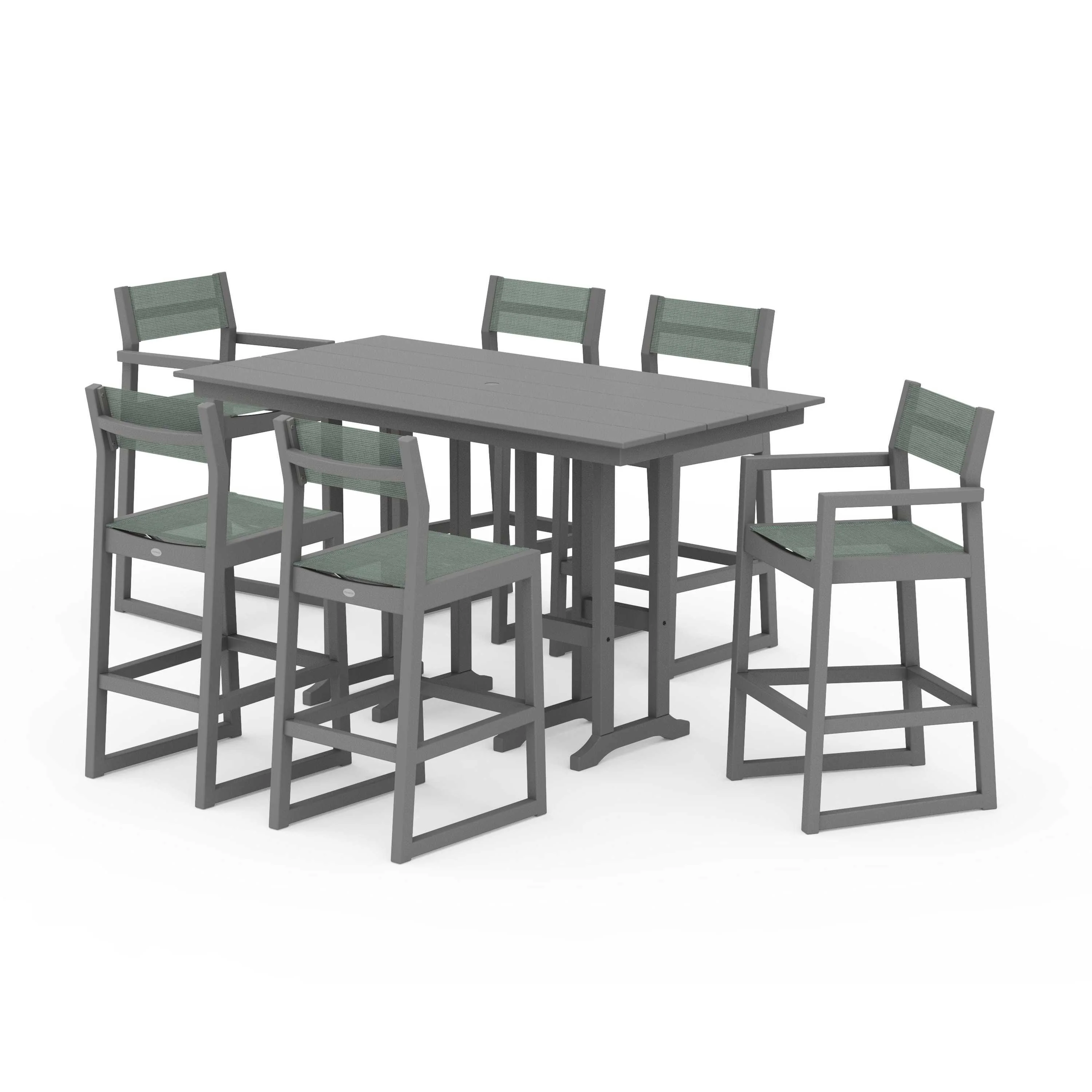 EDGE Sling 7-Piece Farmhouse Bar Set - Image 137