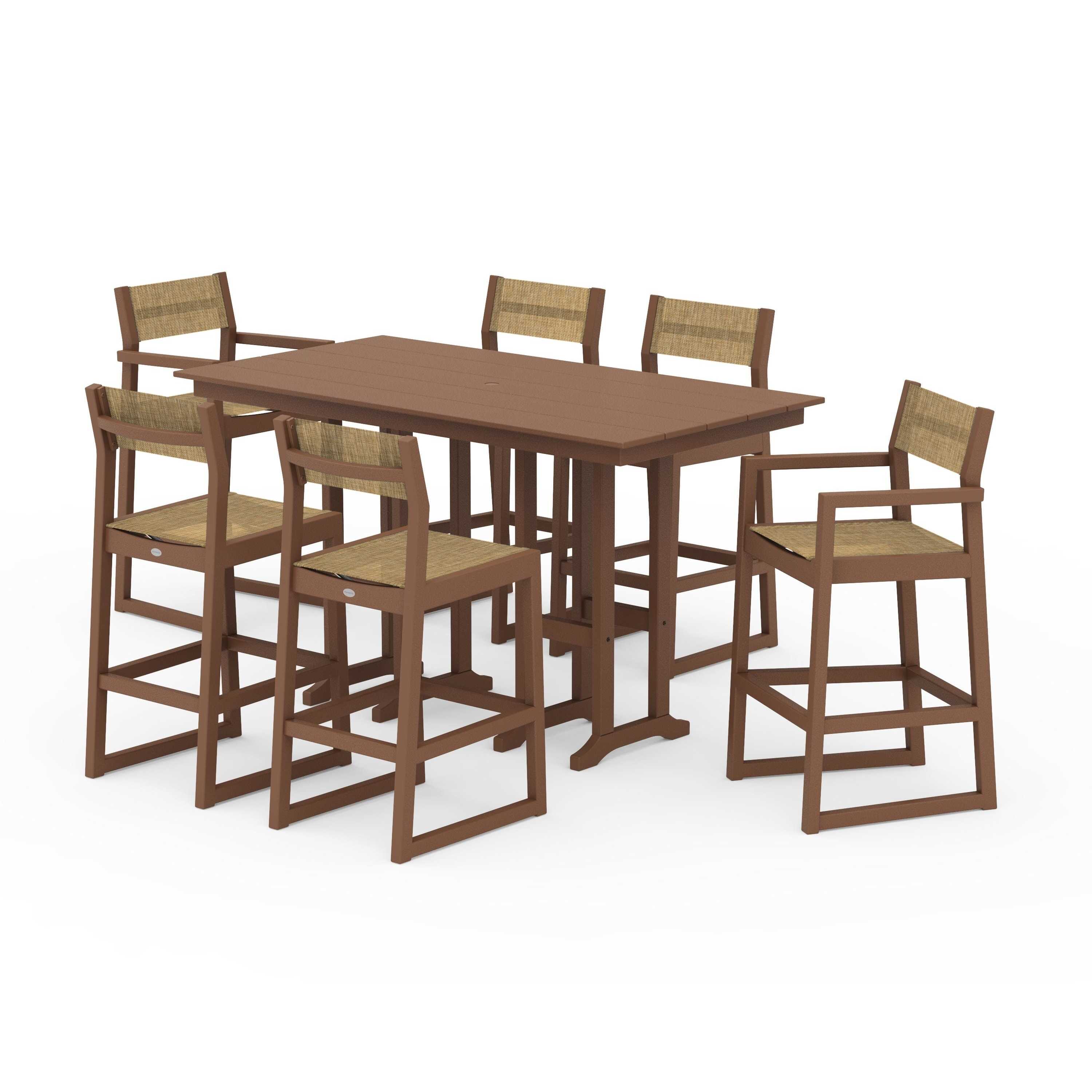 EDGE Sling 7-Piece Farmhouse Bar Set - Image 138
