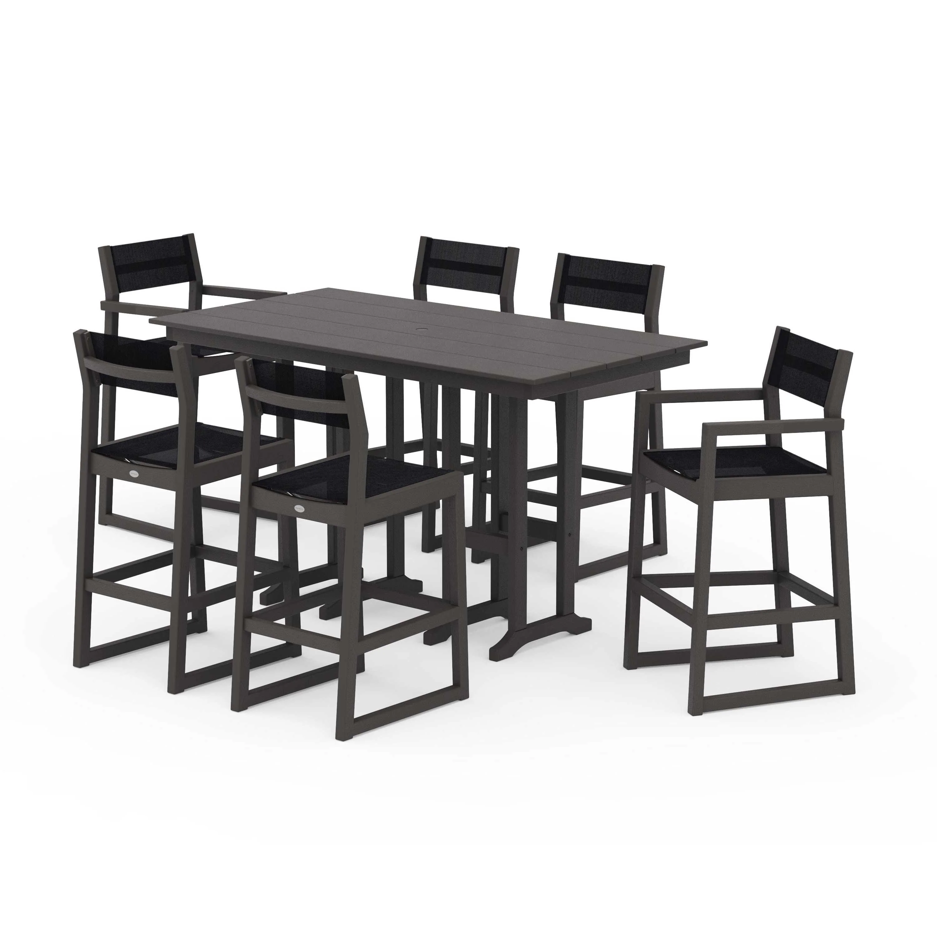 EDGE Sling 7-Piece Farmhouse Bar Set - Image 45