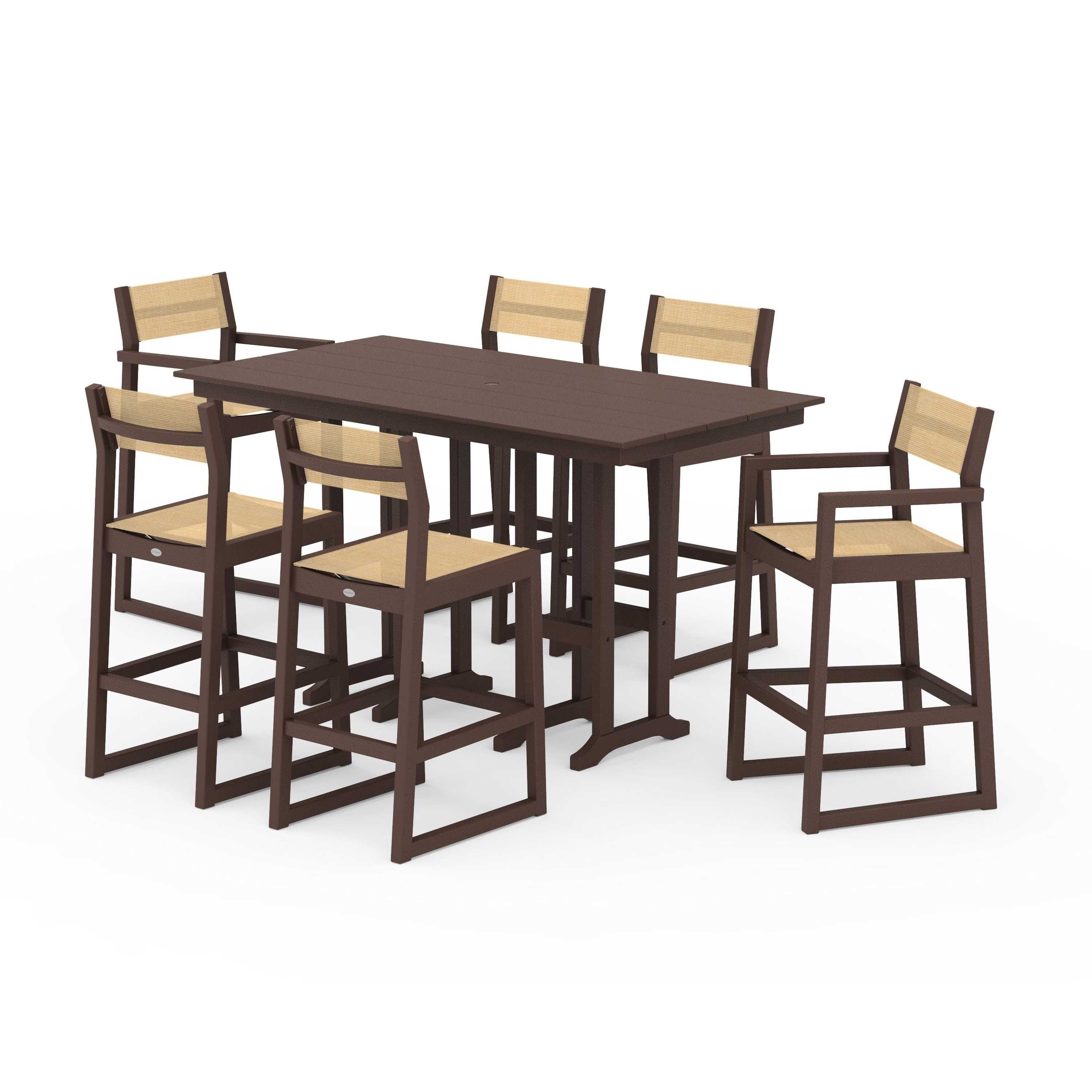 EDGE Sling 7-Piece Farmhouse Bar Set - Image 55