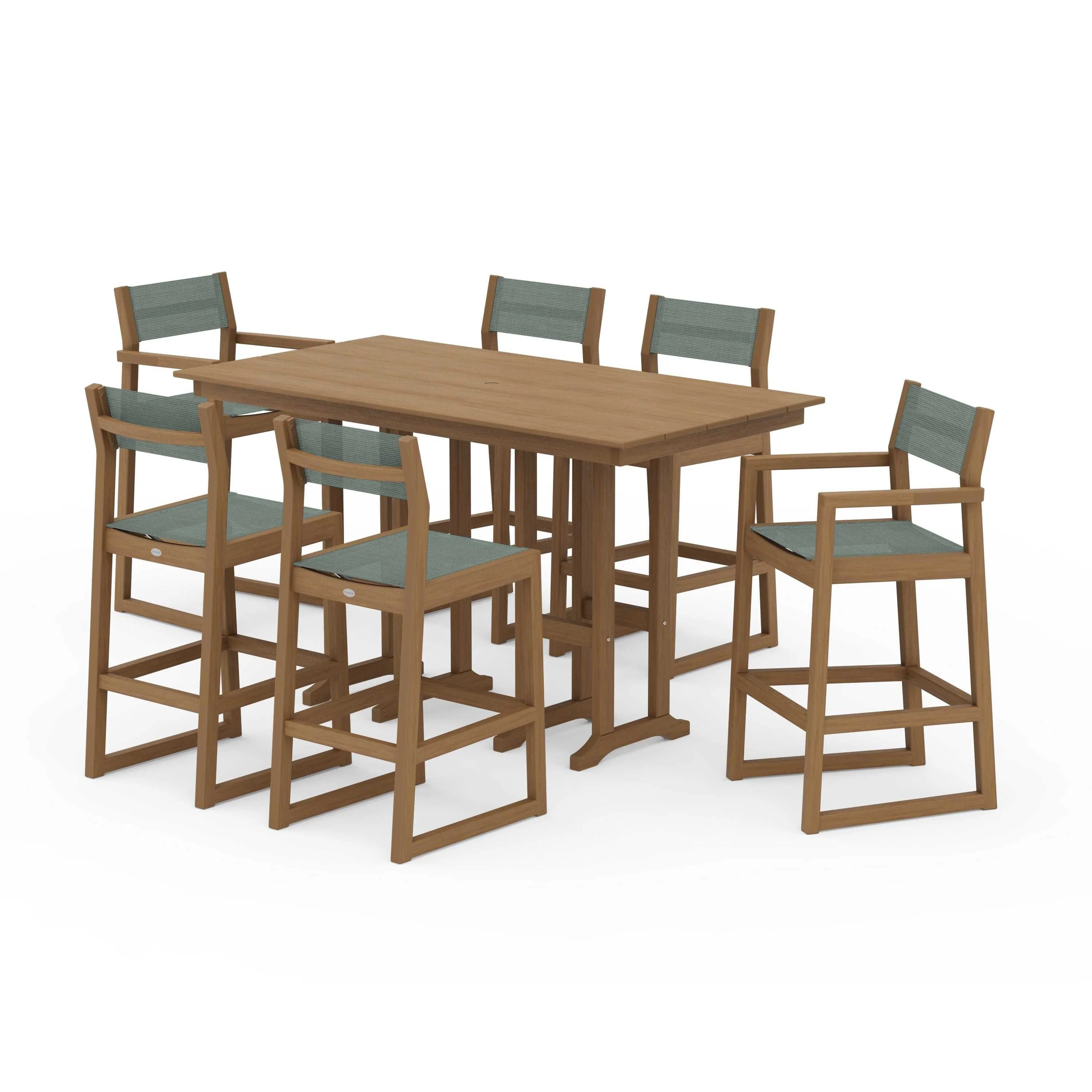 EDGE Sling 7-Piece Farmhouse Bar Set - Image 58