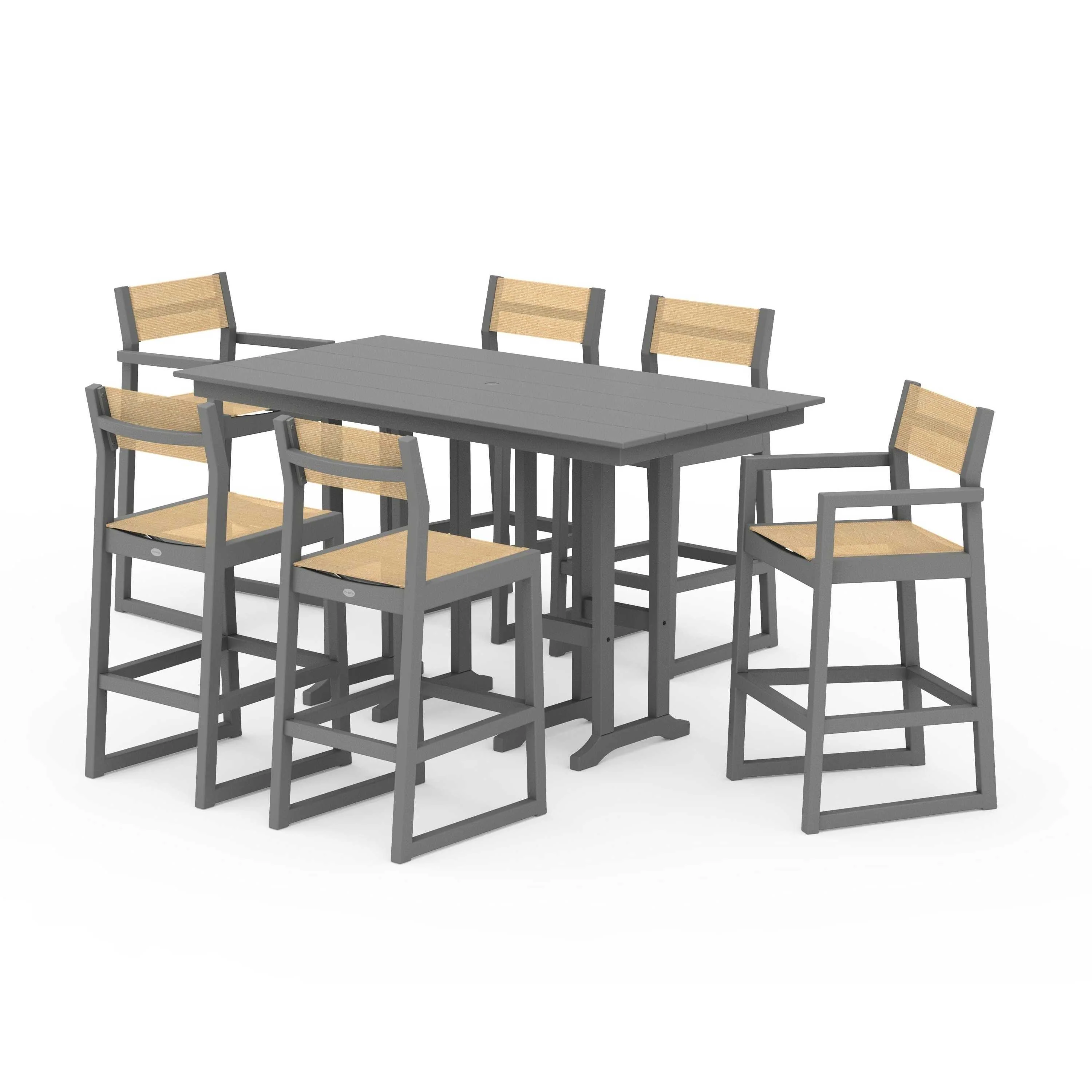 EDGE Sling 7-Piece Farmhouse Bar Set - Image 64