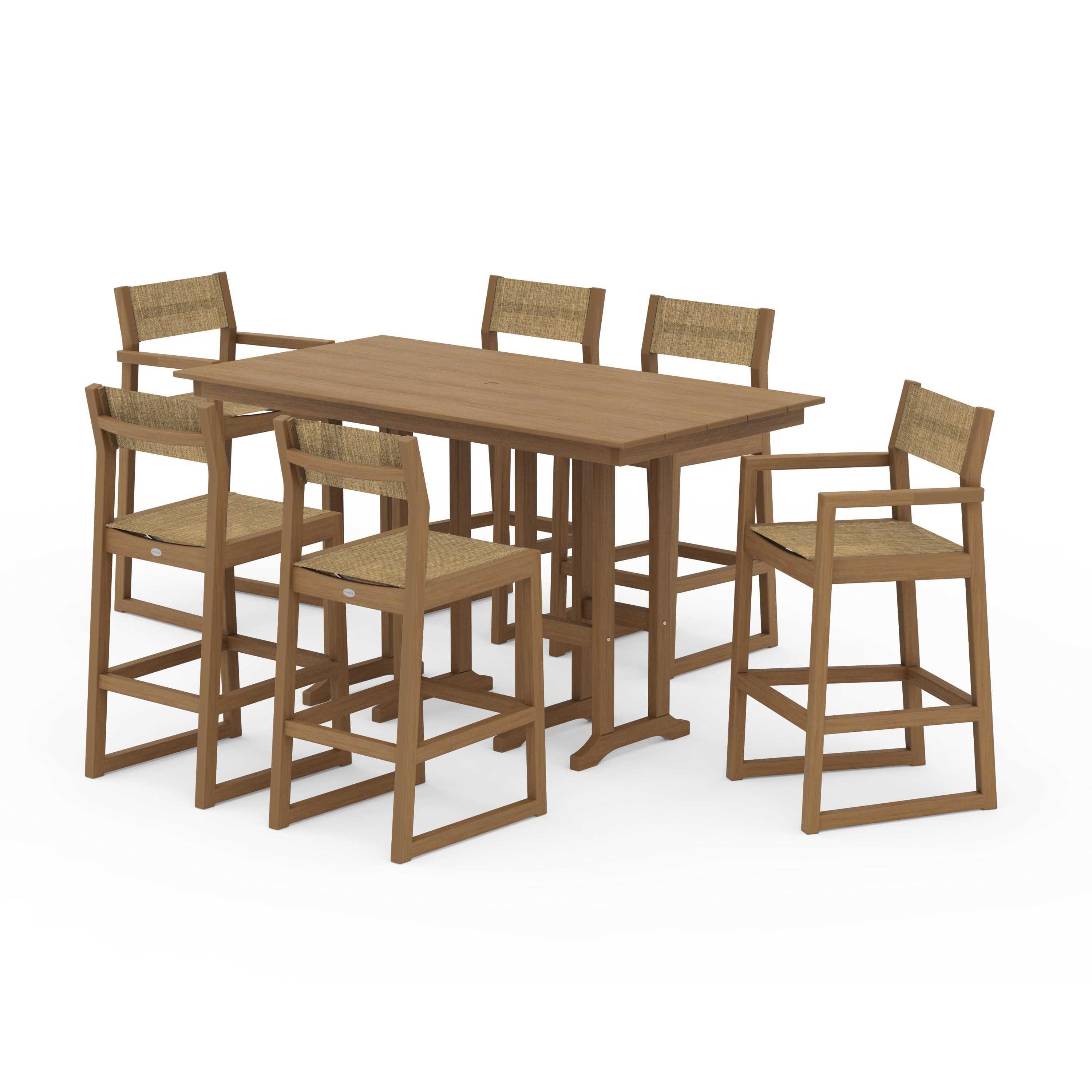 EDGE Sling 7-Piece Farmhouse Bar Set - Image 66