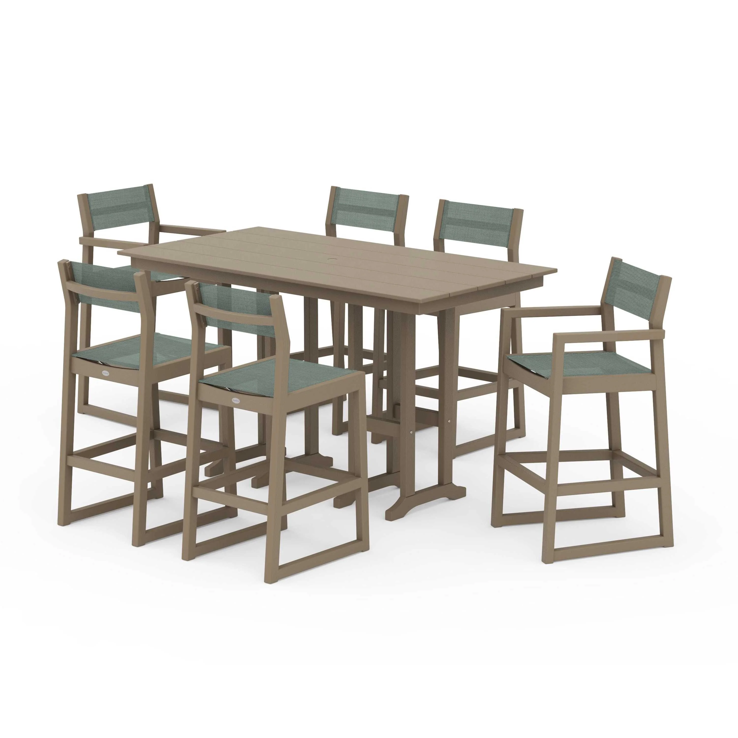 EDGE Sling 7-Piece Farmhouse Bar Set - Image 67