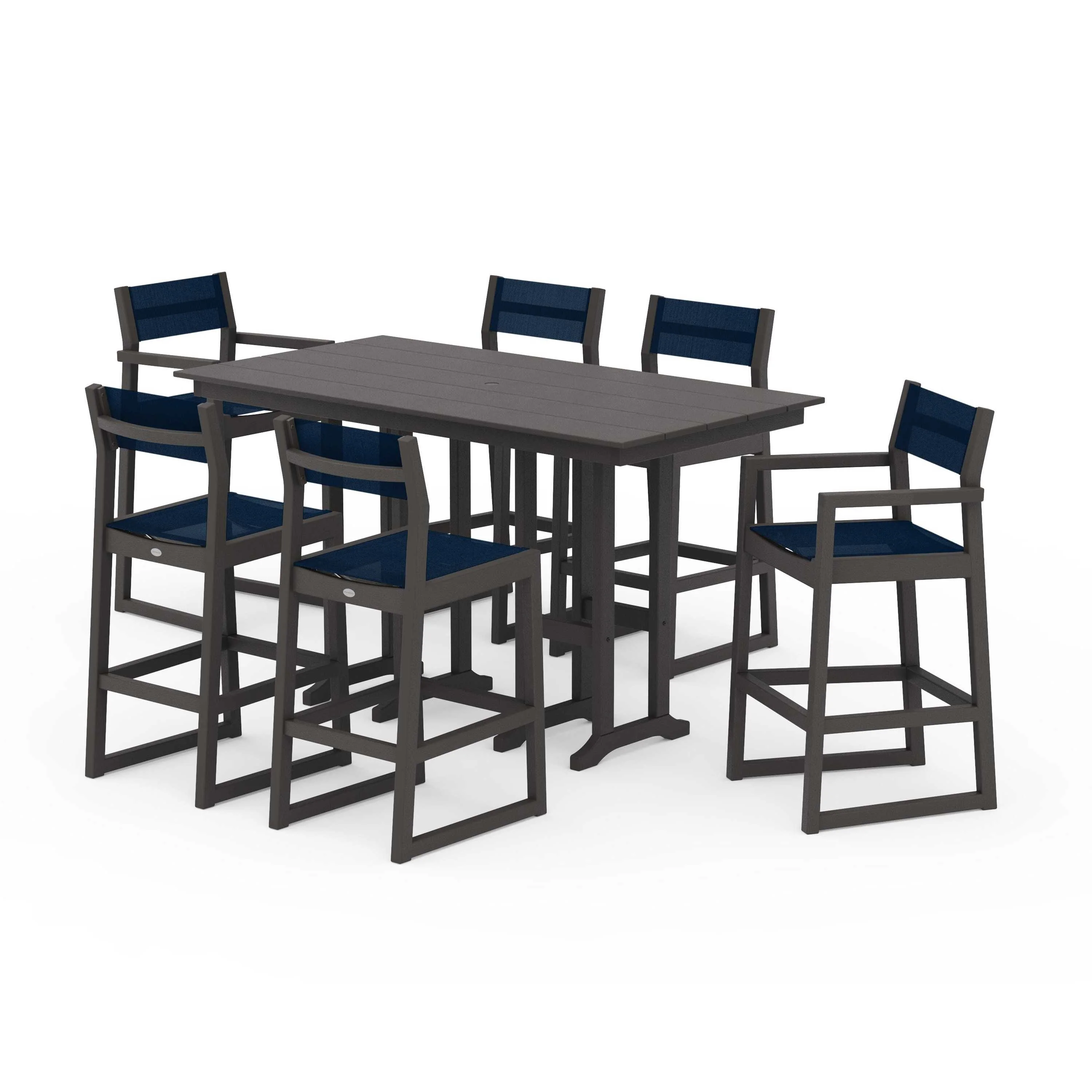 EDGE Sling 7-Piece Farmhouse Bar Set - Image 75