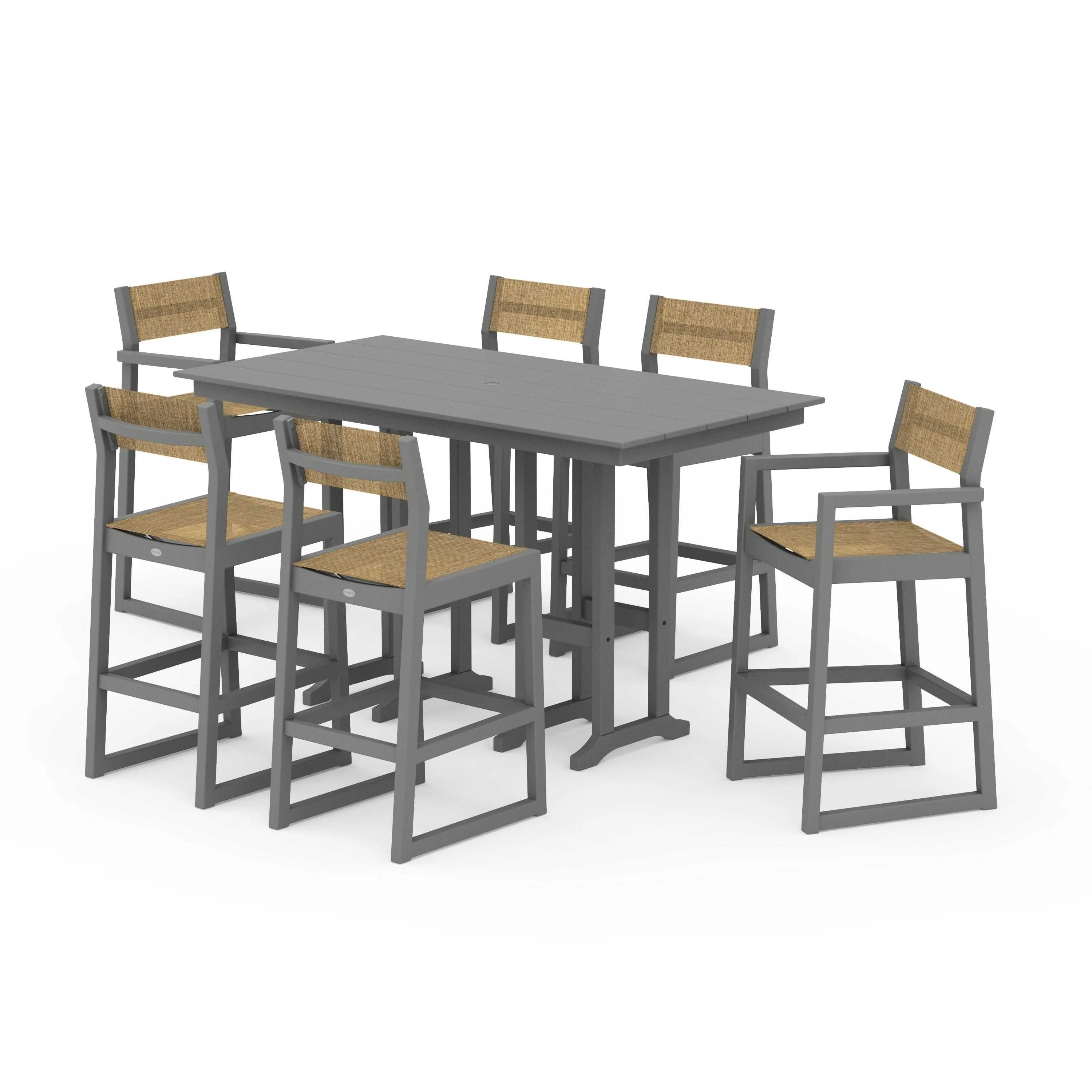 EDGE Sling 7-Piece Farmhouse Bar Set - Image 80