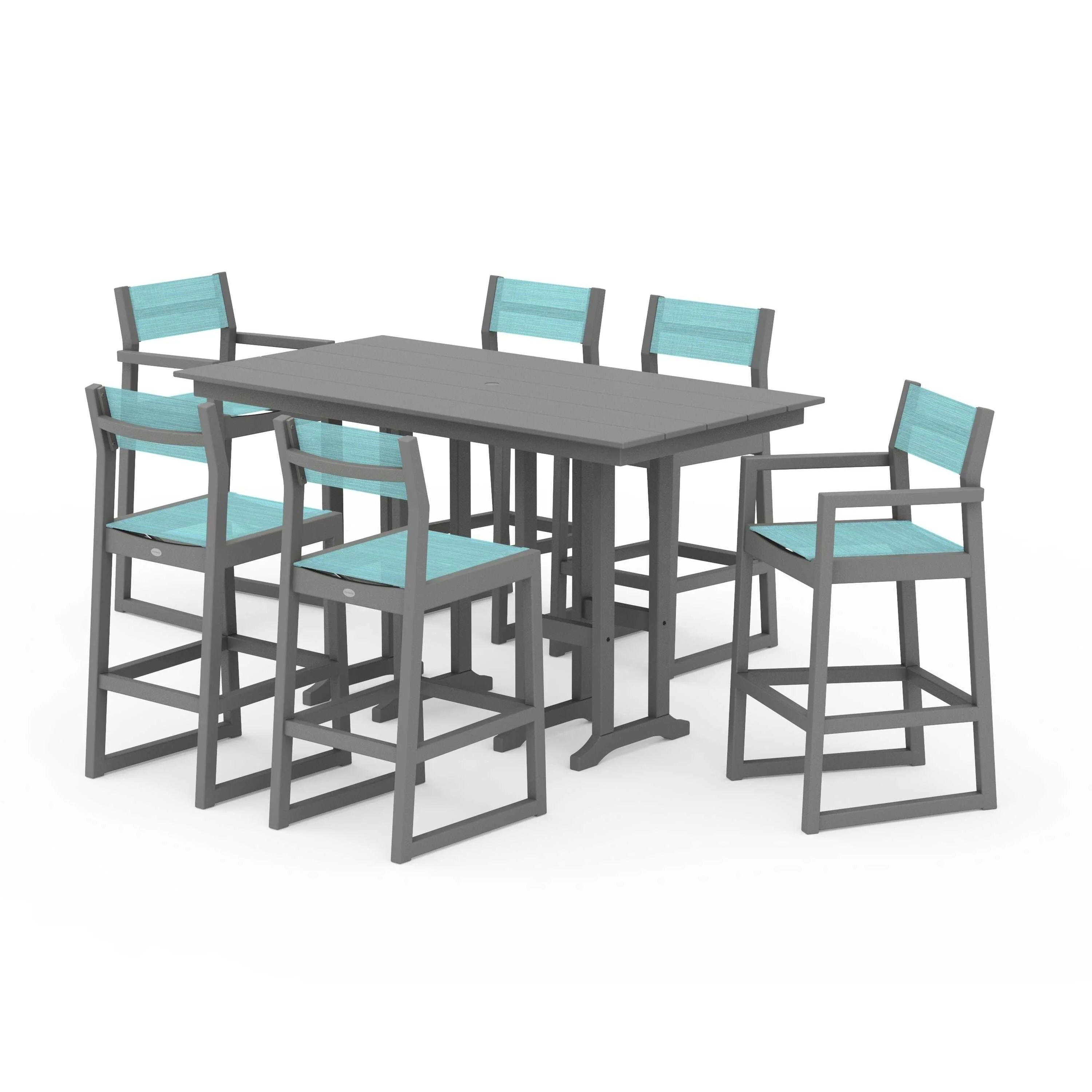 EDGE Sling 7-Piece Farmhouse Bar Set - Image 83