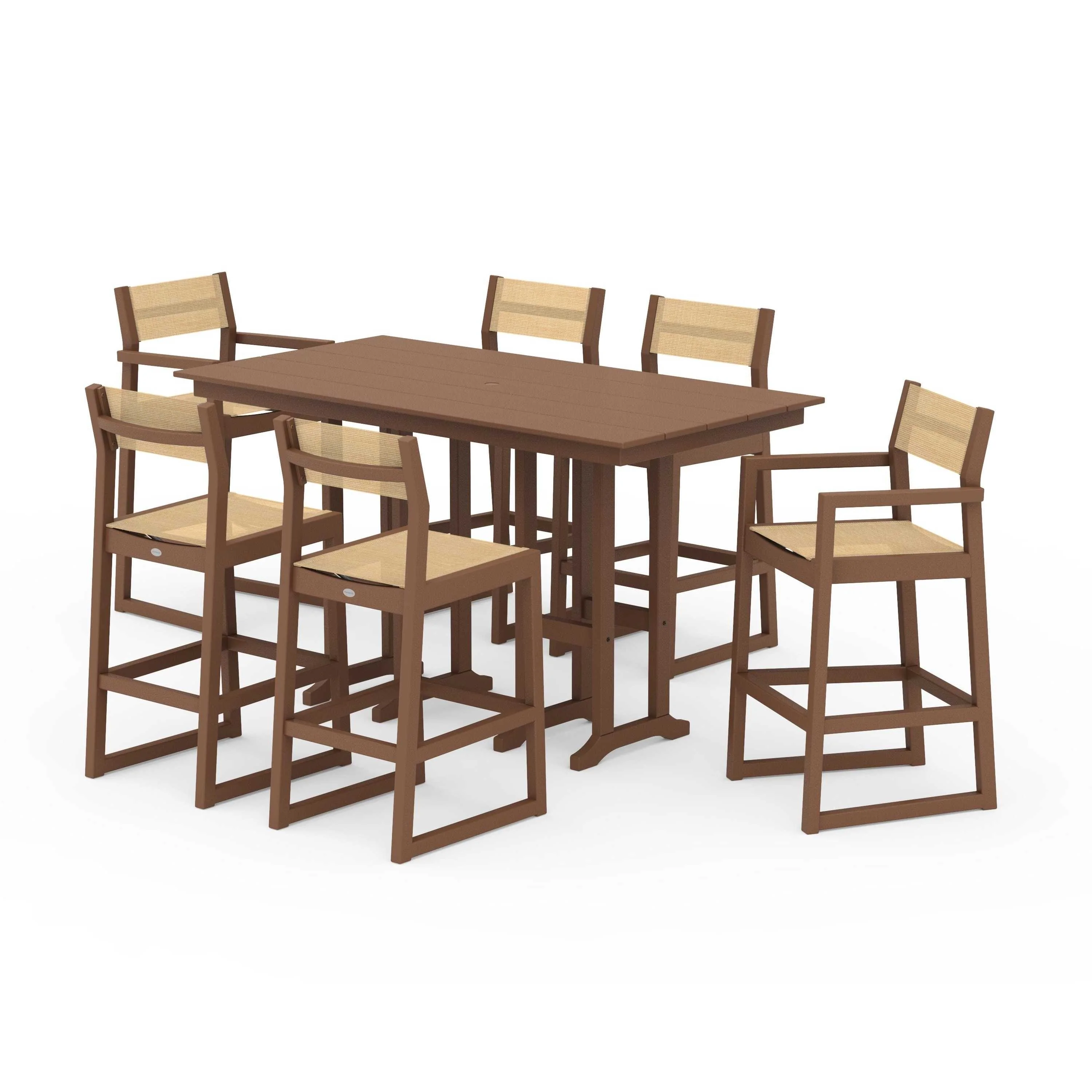 EDGE Sling 7-Piece Farmhouse Bar Set - Image 85