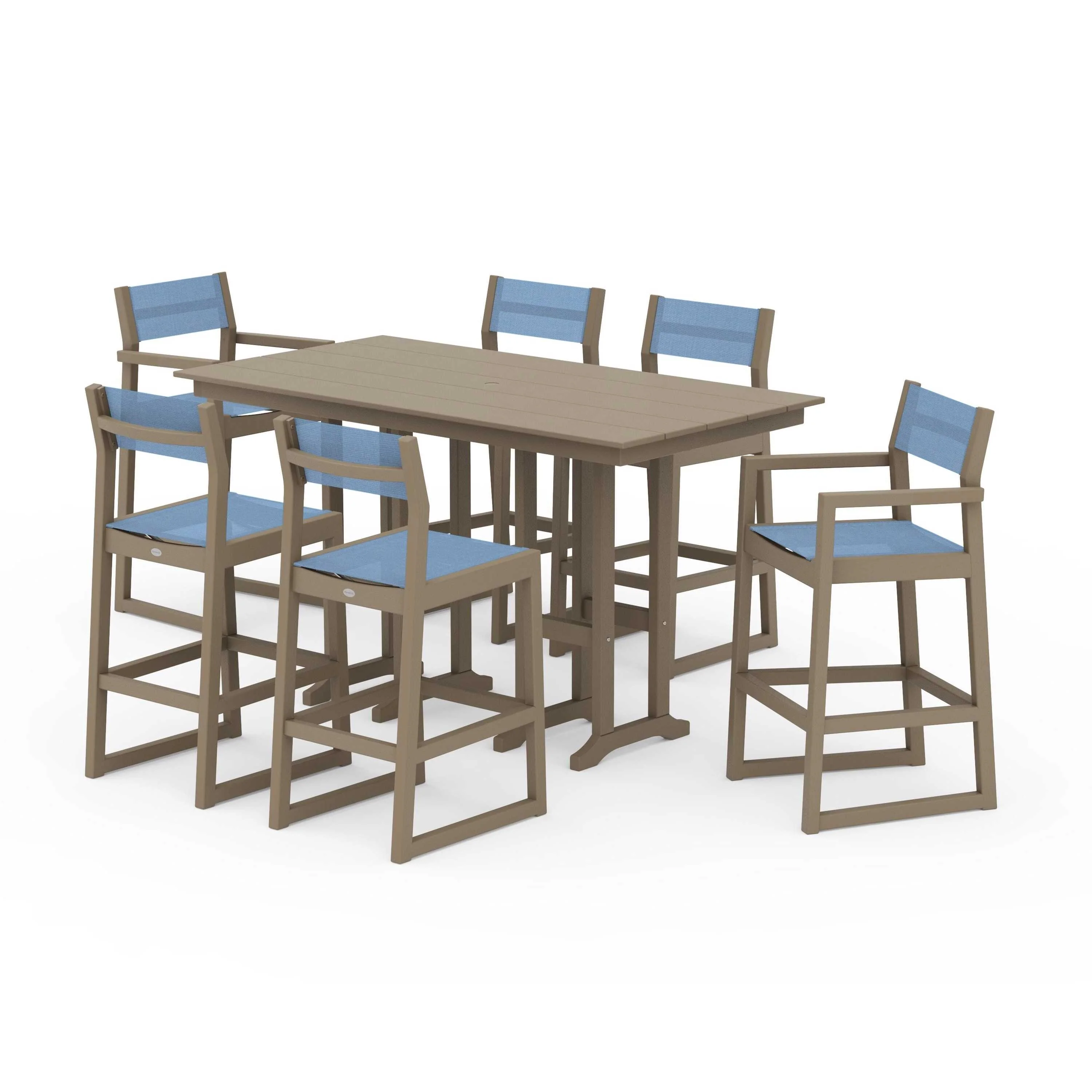 EDGE Sling 7-Piece Farmhouse Bar Set - Image 86