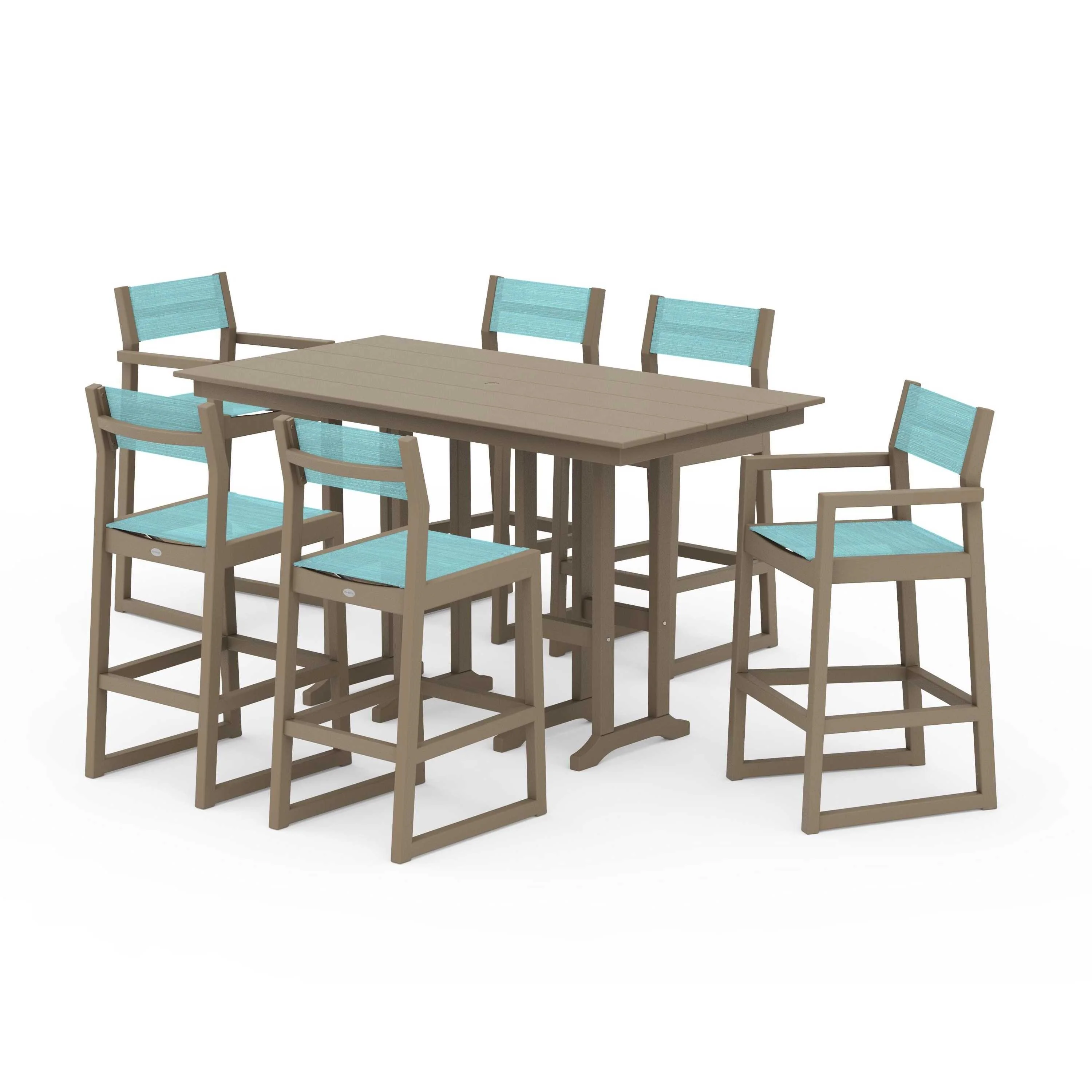 EDGE Sling 7-Piece Farmhouse Bar Set - Image 90