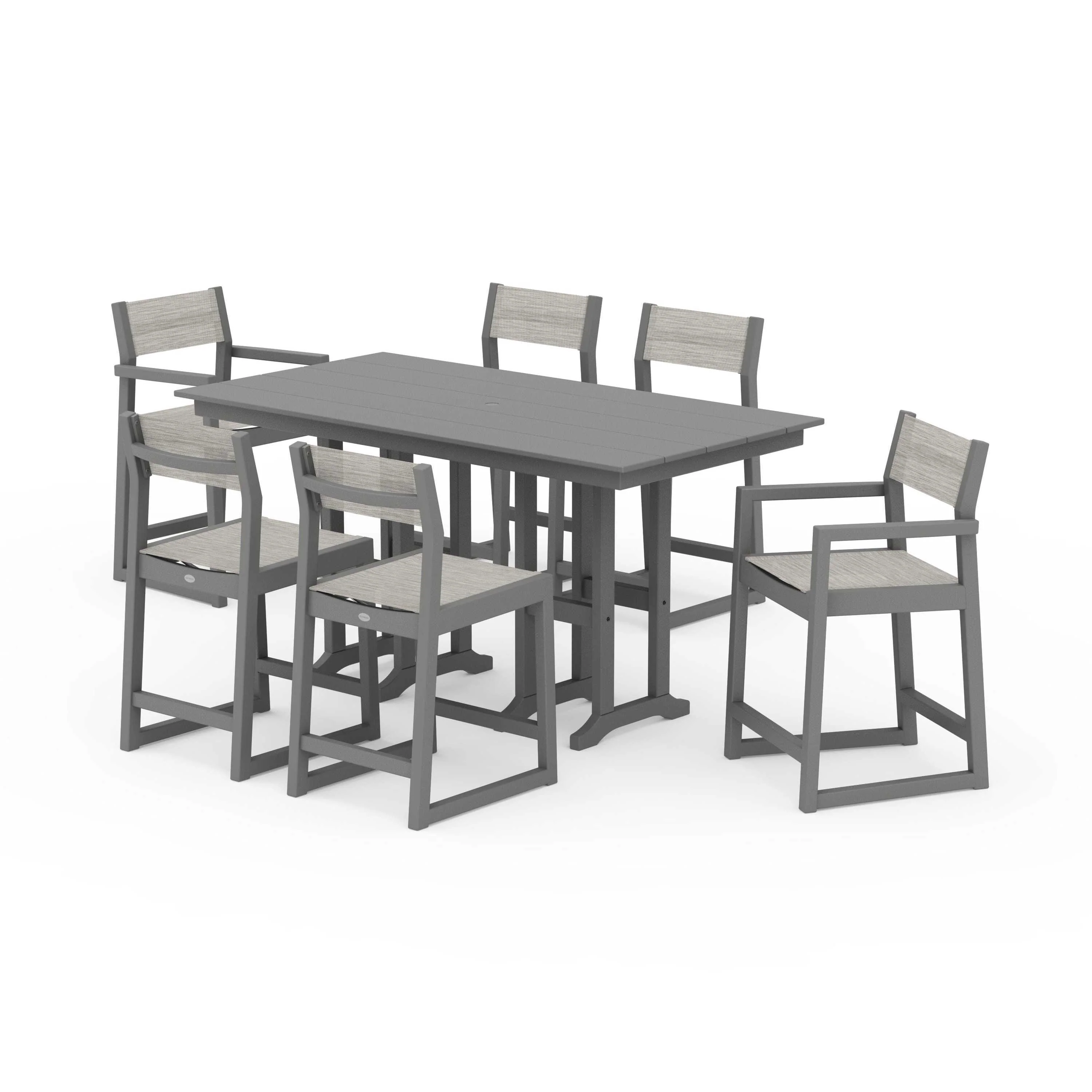 EDGE Sling 7-Piece Farmhouse Counter Set - Image 108