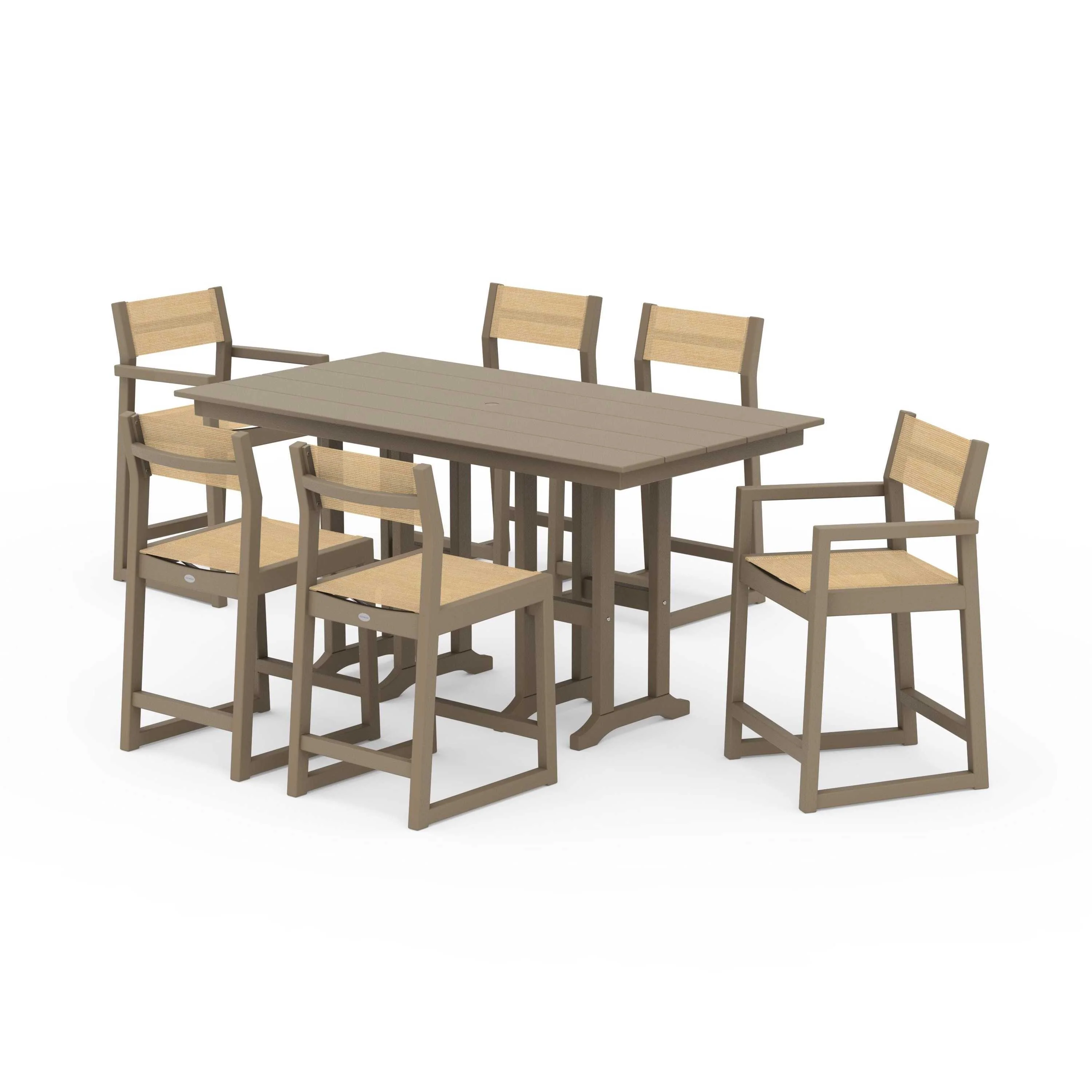 EDGE Sling 7-Piece Farmhouse Counter Set - Image 114