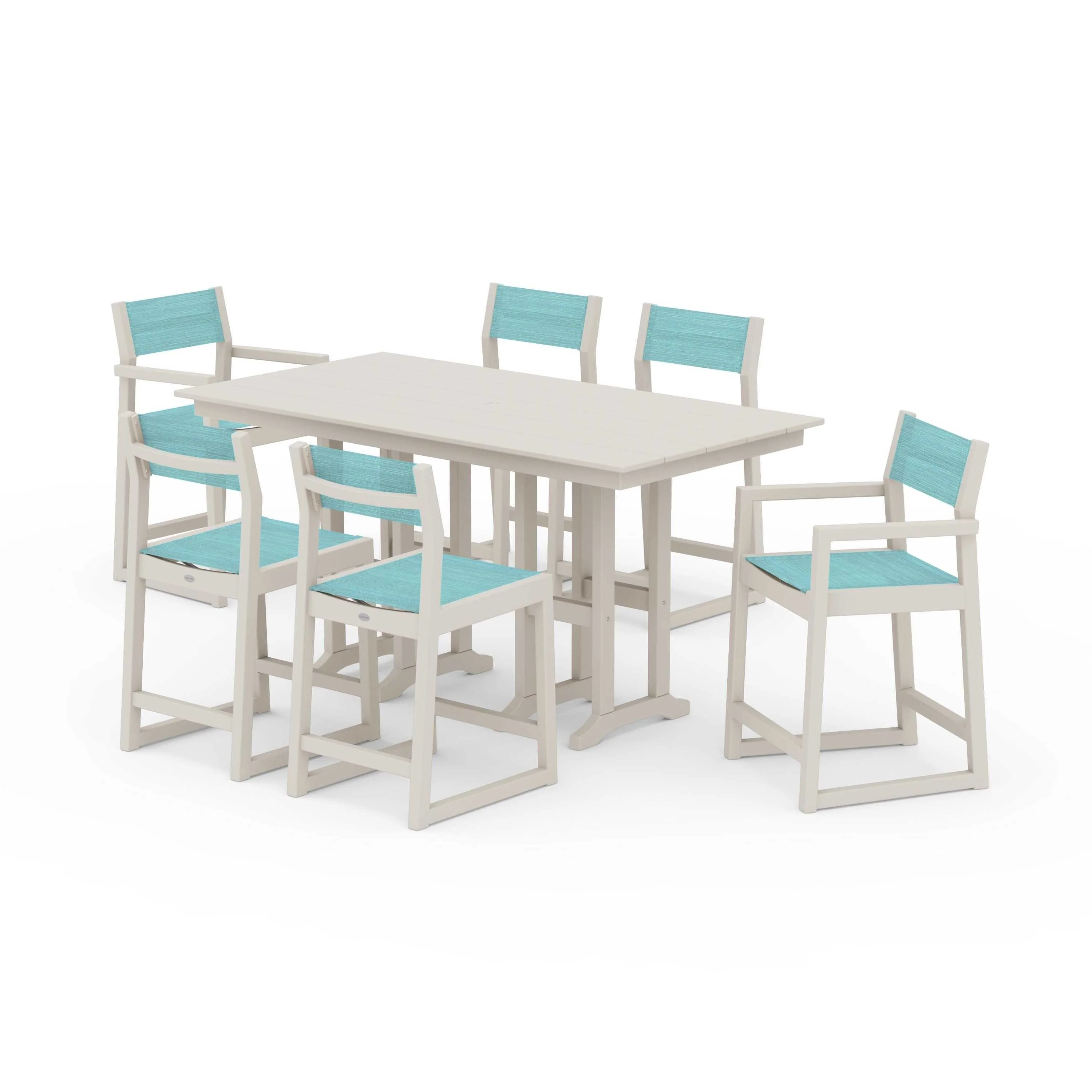 EDGE Sling 7-Piece Farmhouse Counter Set - Image 118