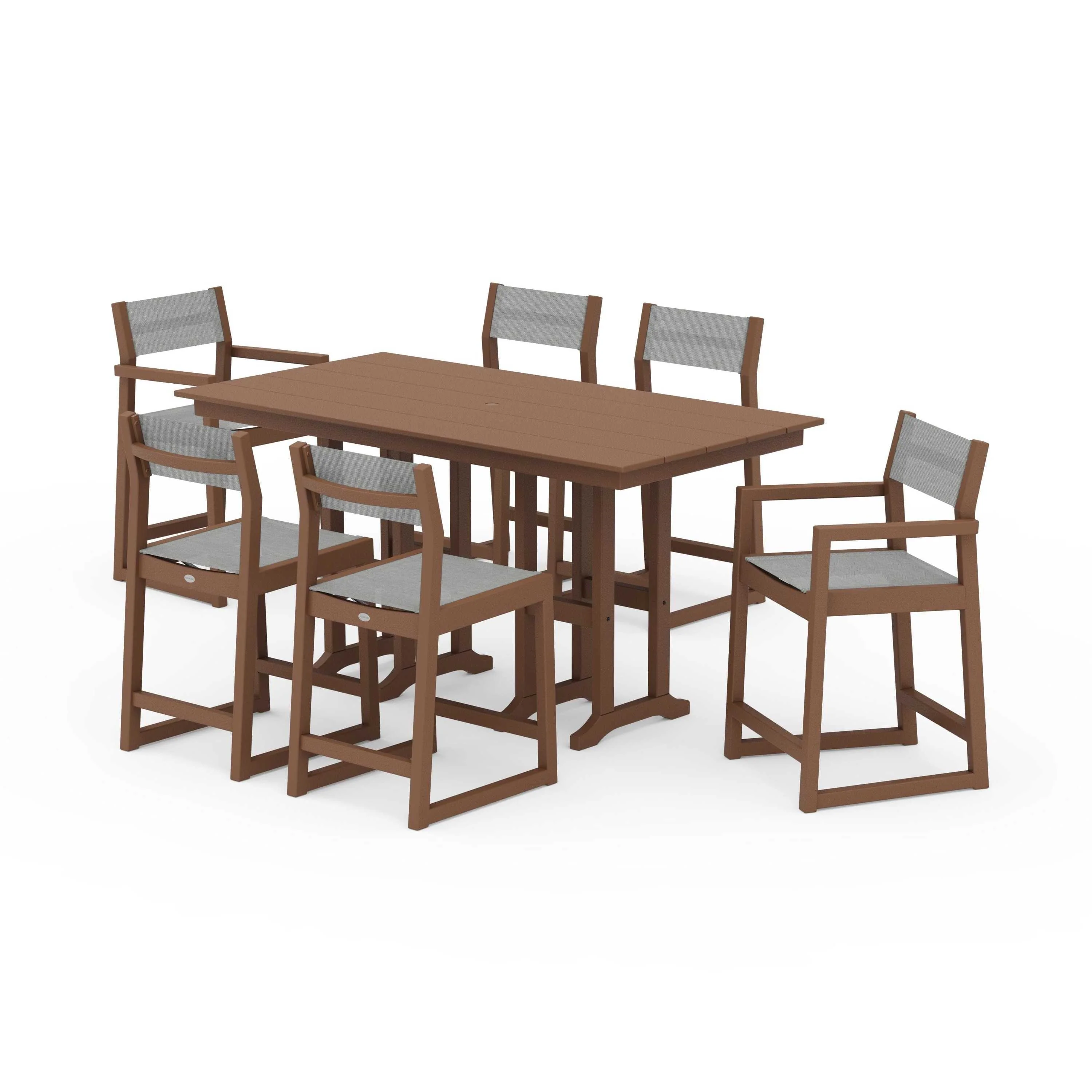 EDGE Sling 7-Piece Farmhouse Counter Set - Image 123