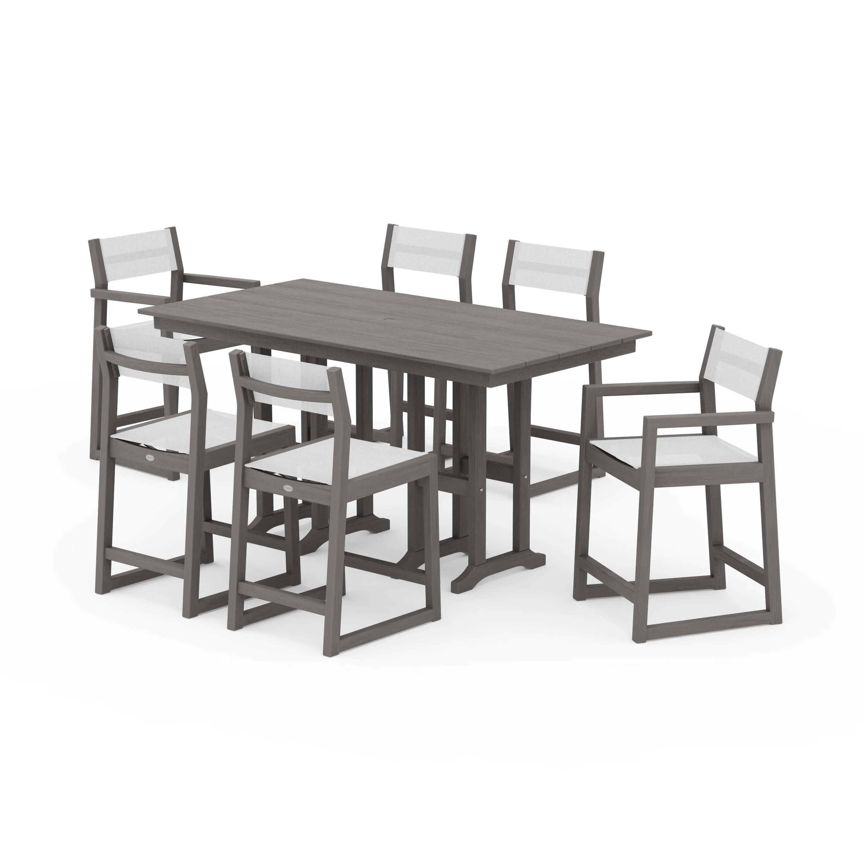 EDGE Sling 7-Piece Farmhouse Counter Set - Image 125