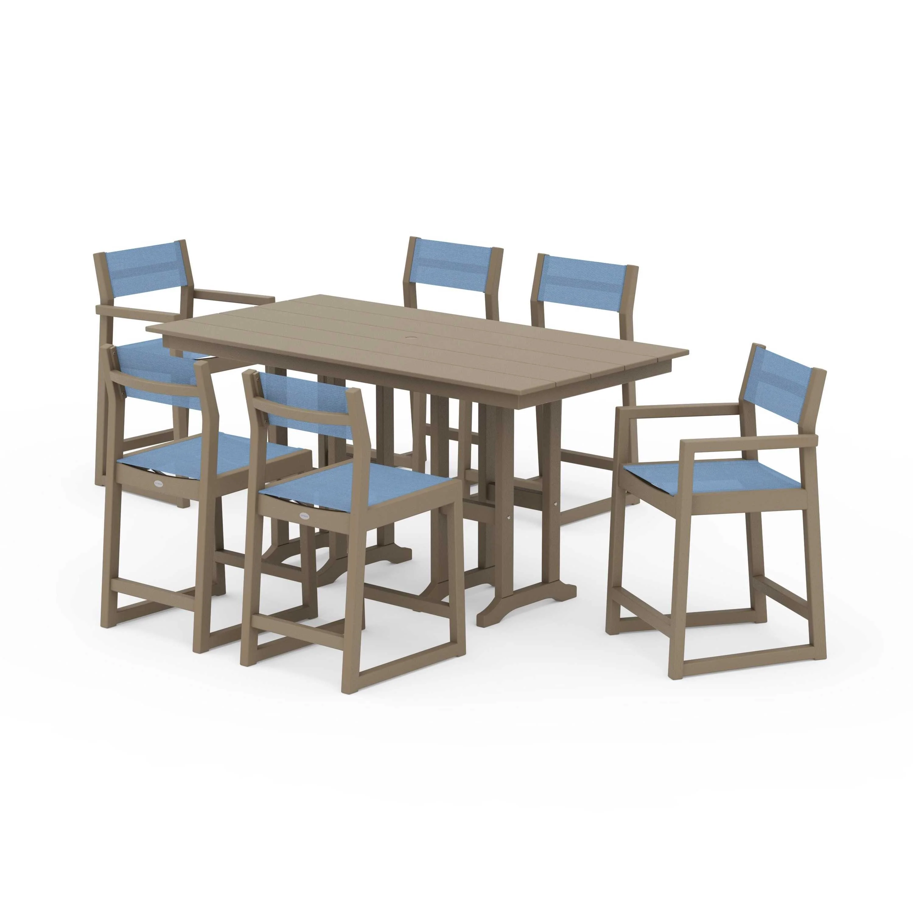 EDGE Sling 7-Piece Farmhouse Counter Set - Image 138