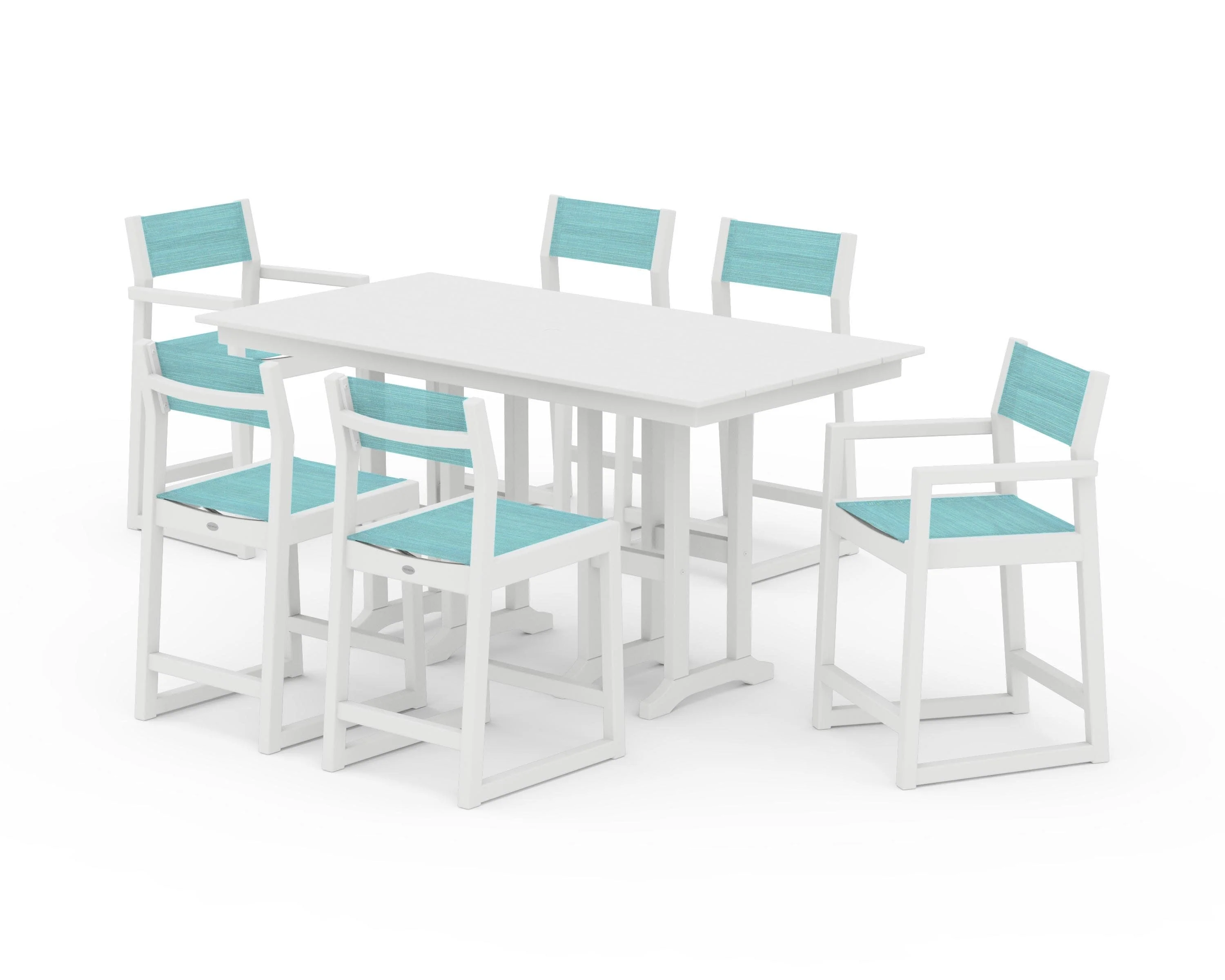 EDGE Sling 7-Piece Farmhouse Counter Set - Image 41