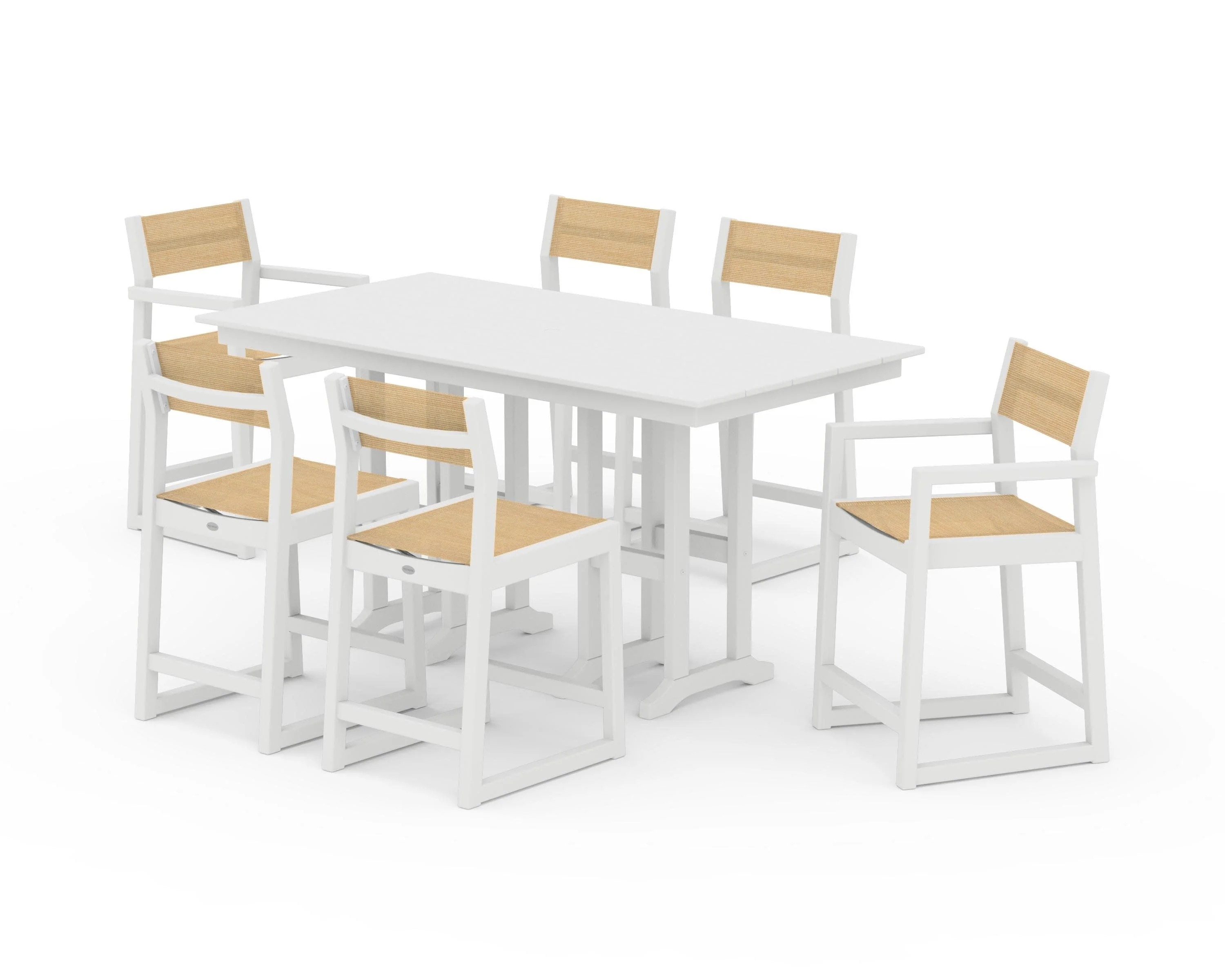 EDGE Sling 7-Piece Farmhouse Counter Set - Image 43
