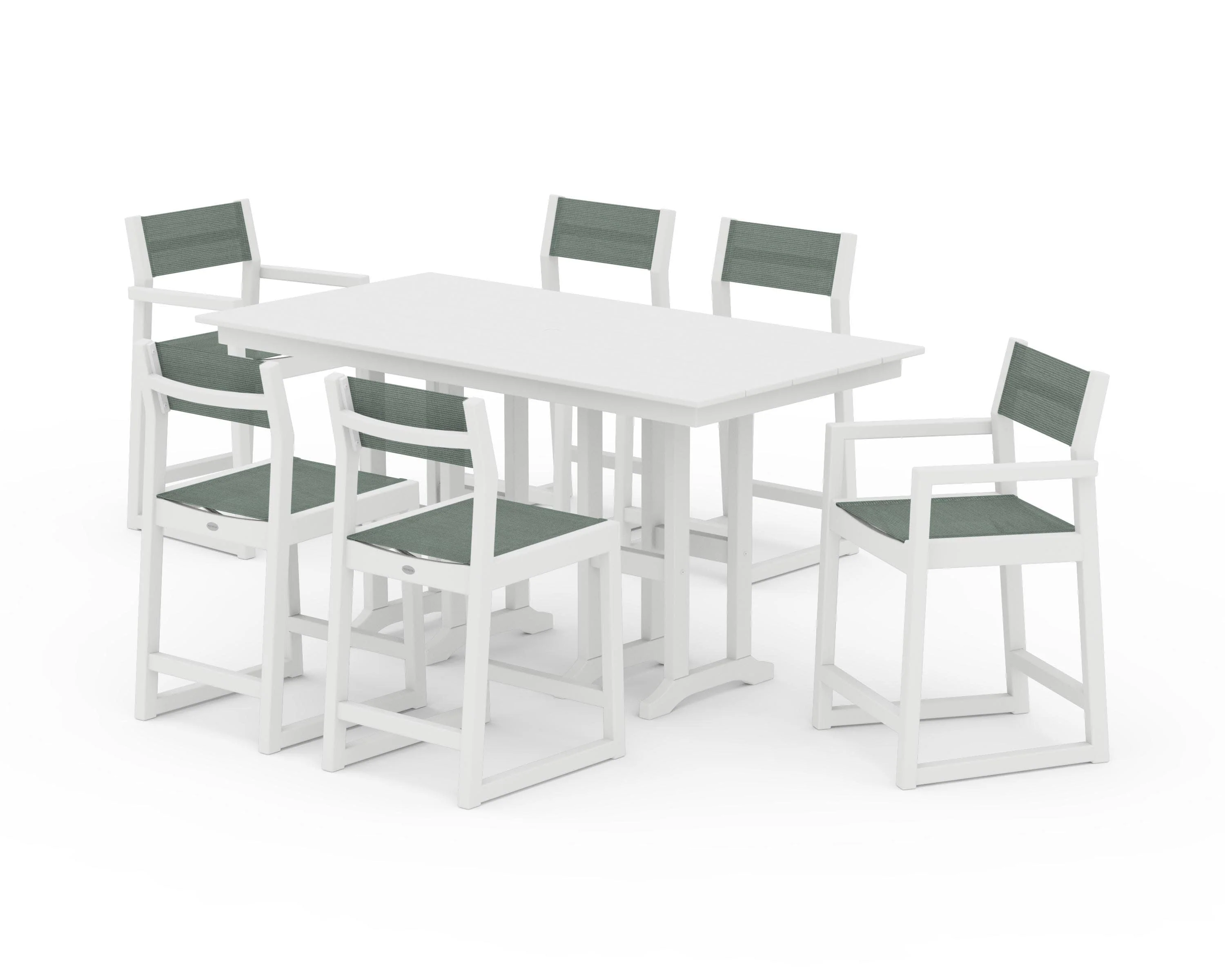 EDGE Sling 7-Piece Farmhouse Counter Set - Image 44