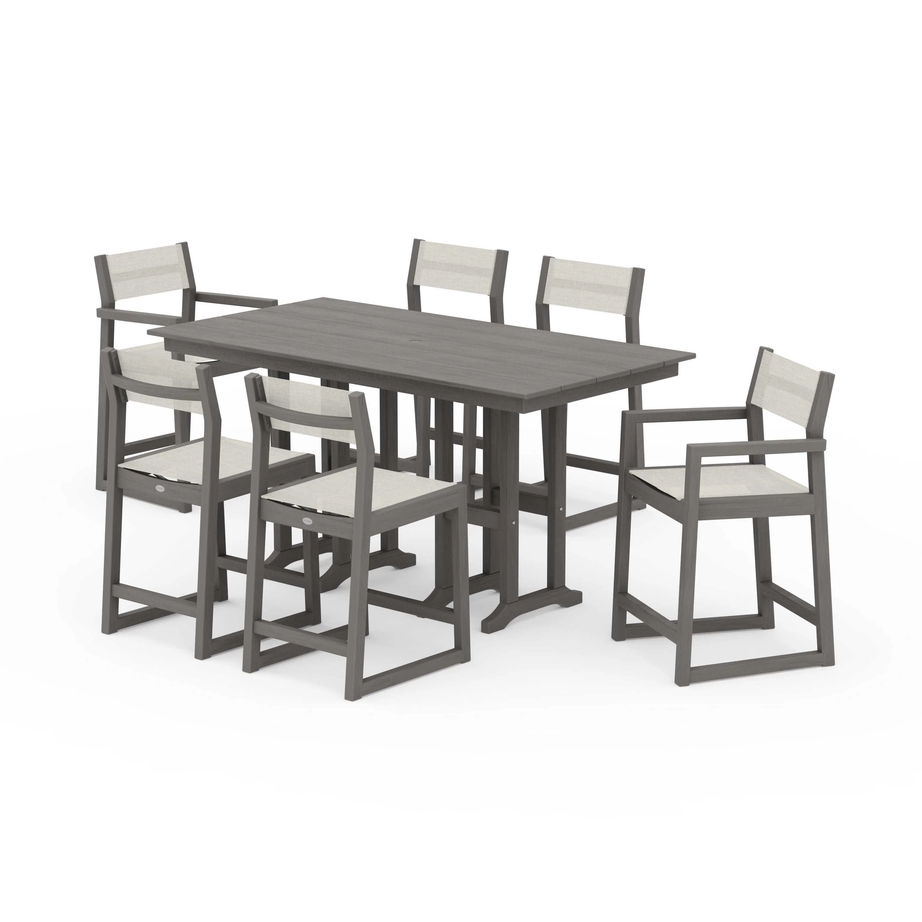 EDGE Sling 7-Piece Farmhouse Counter Set - Image 45