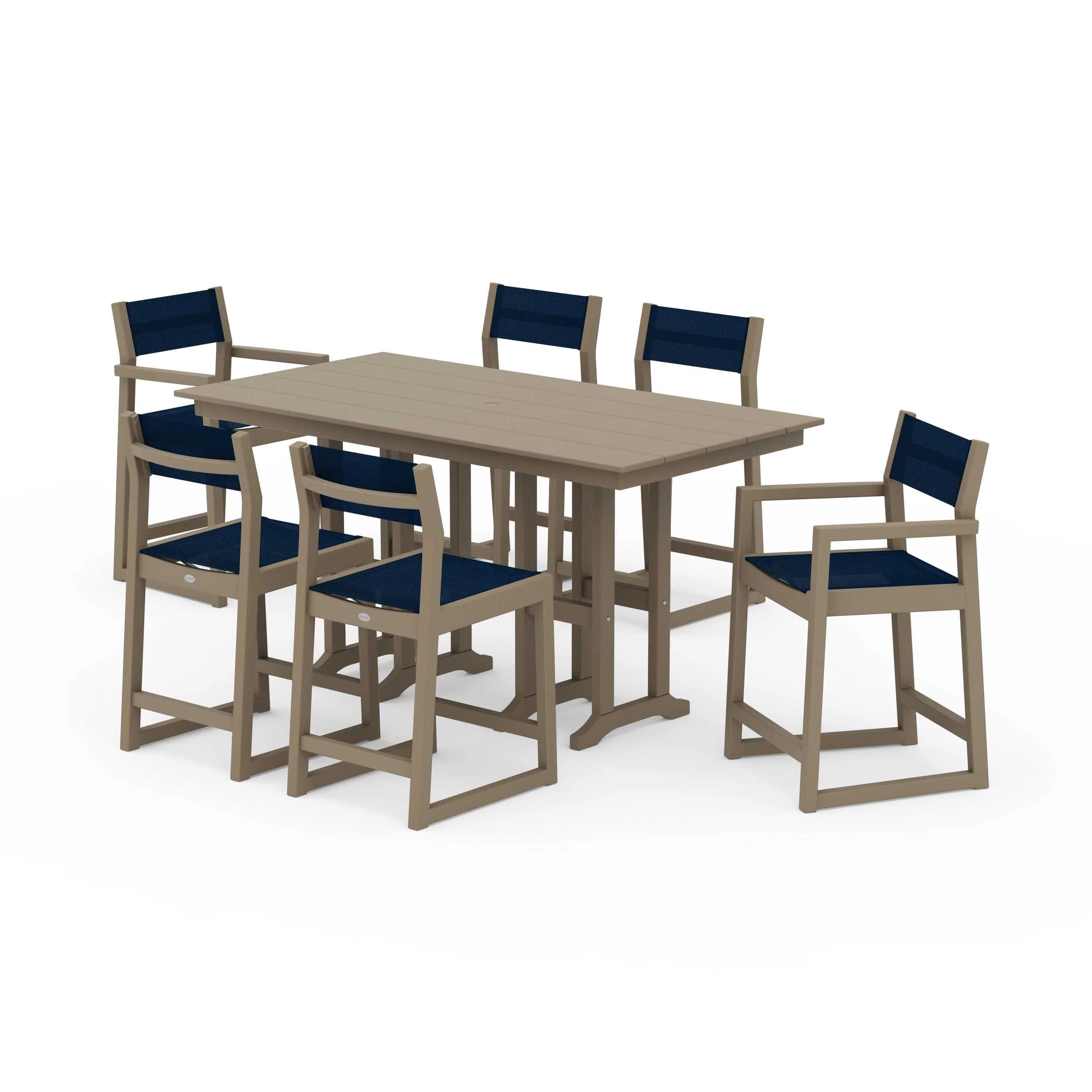 EDGE Sling 7-Piece Farmhouse Counter Set - Image 47