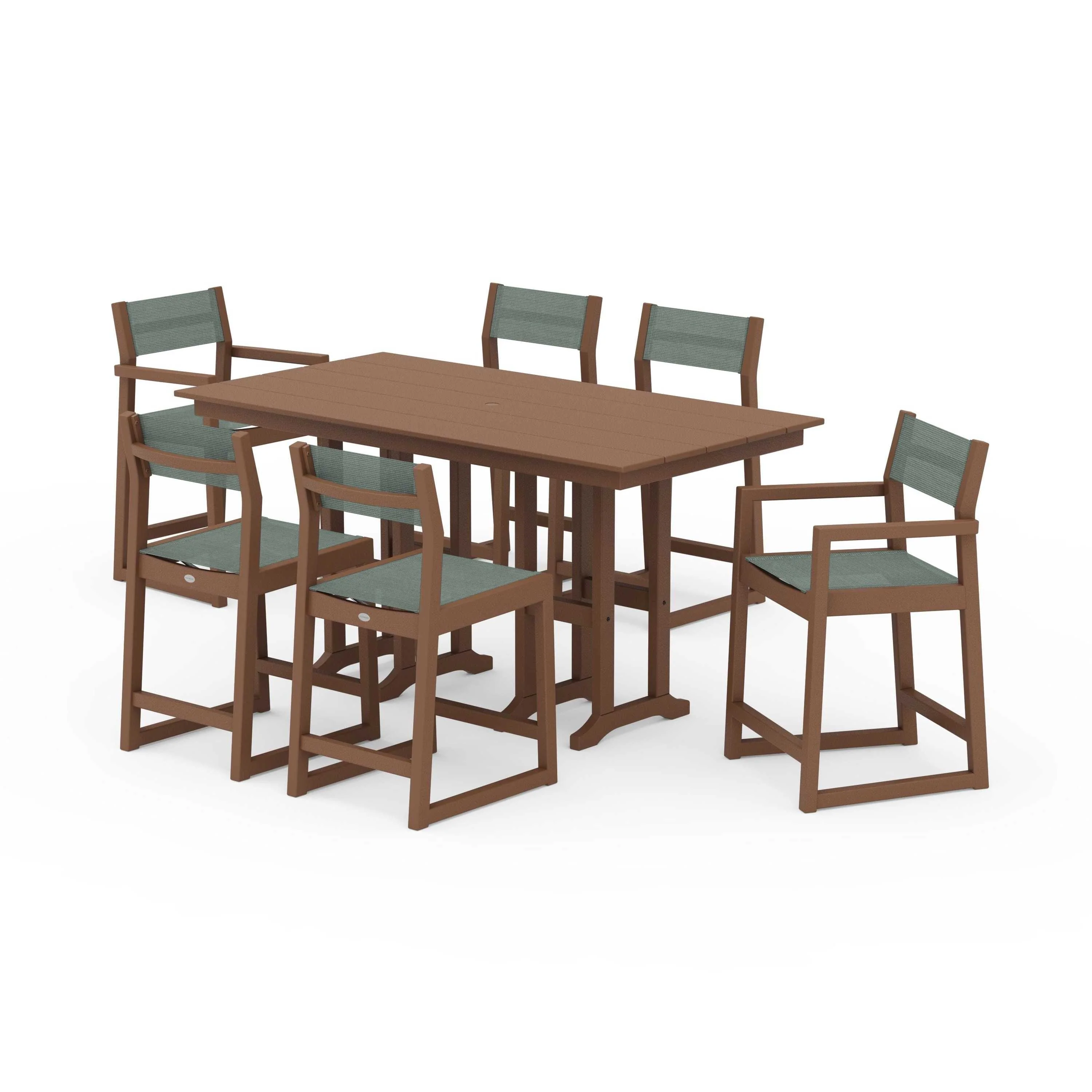 EDGE Sling 7-Piece Farmhouse Counter Set - Image 49