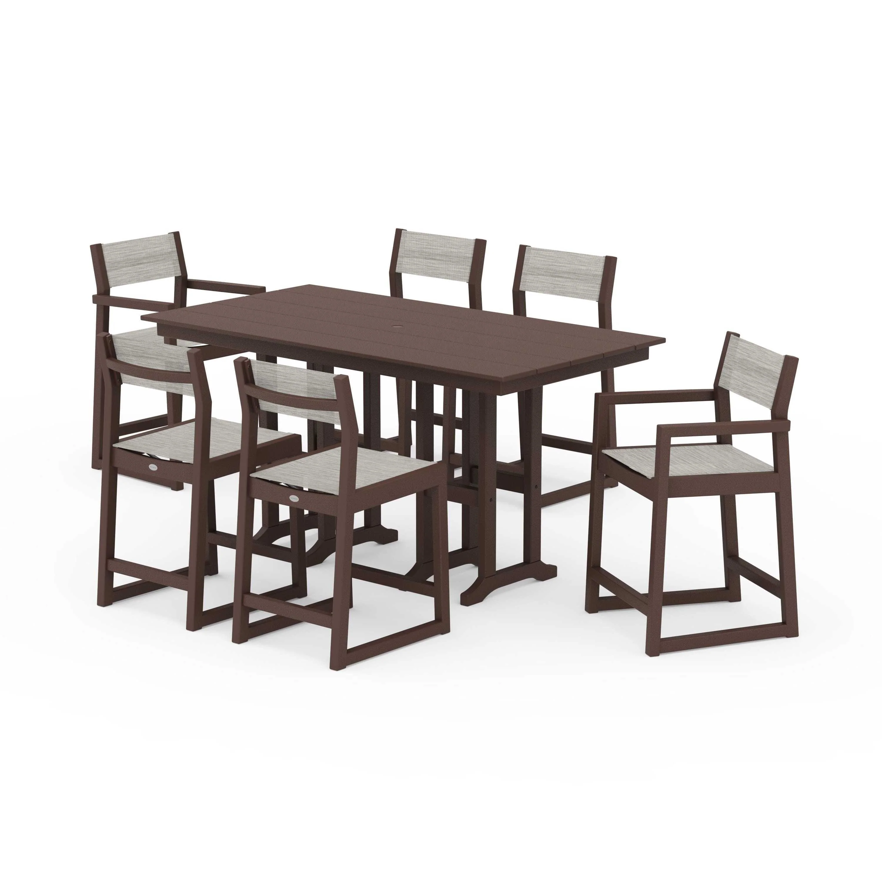 EDGE Sling 7-Piece Farmhouse Counter Set - Image 50