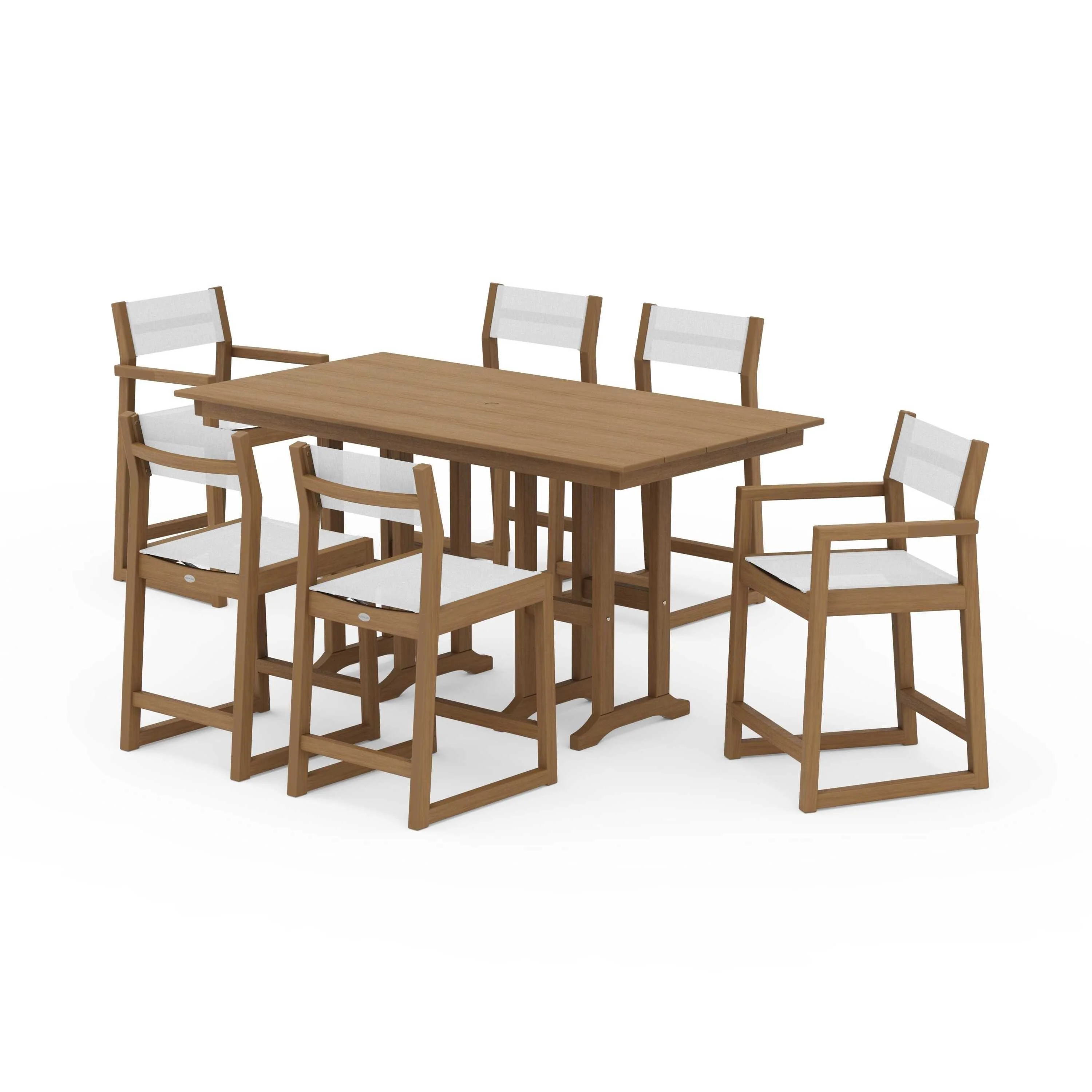 EDGE Sling 7-Piece Farmhouse Counter Set - Image 53