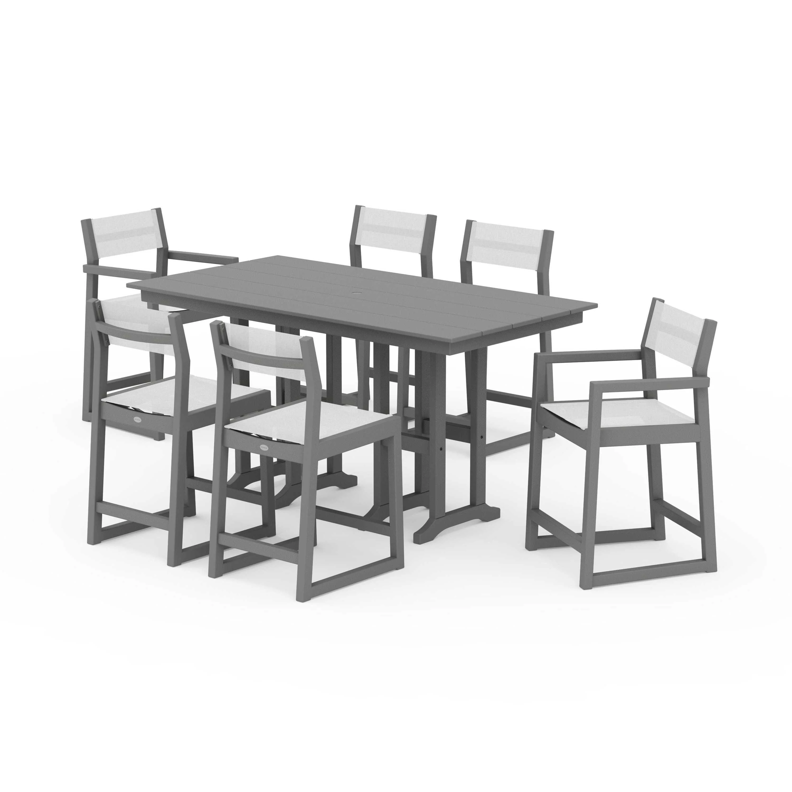 EDGE Sling 7-Piece Farmhouse Counter Set - Image 54