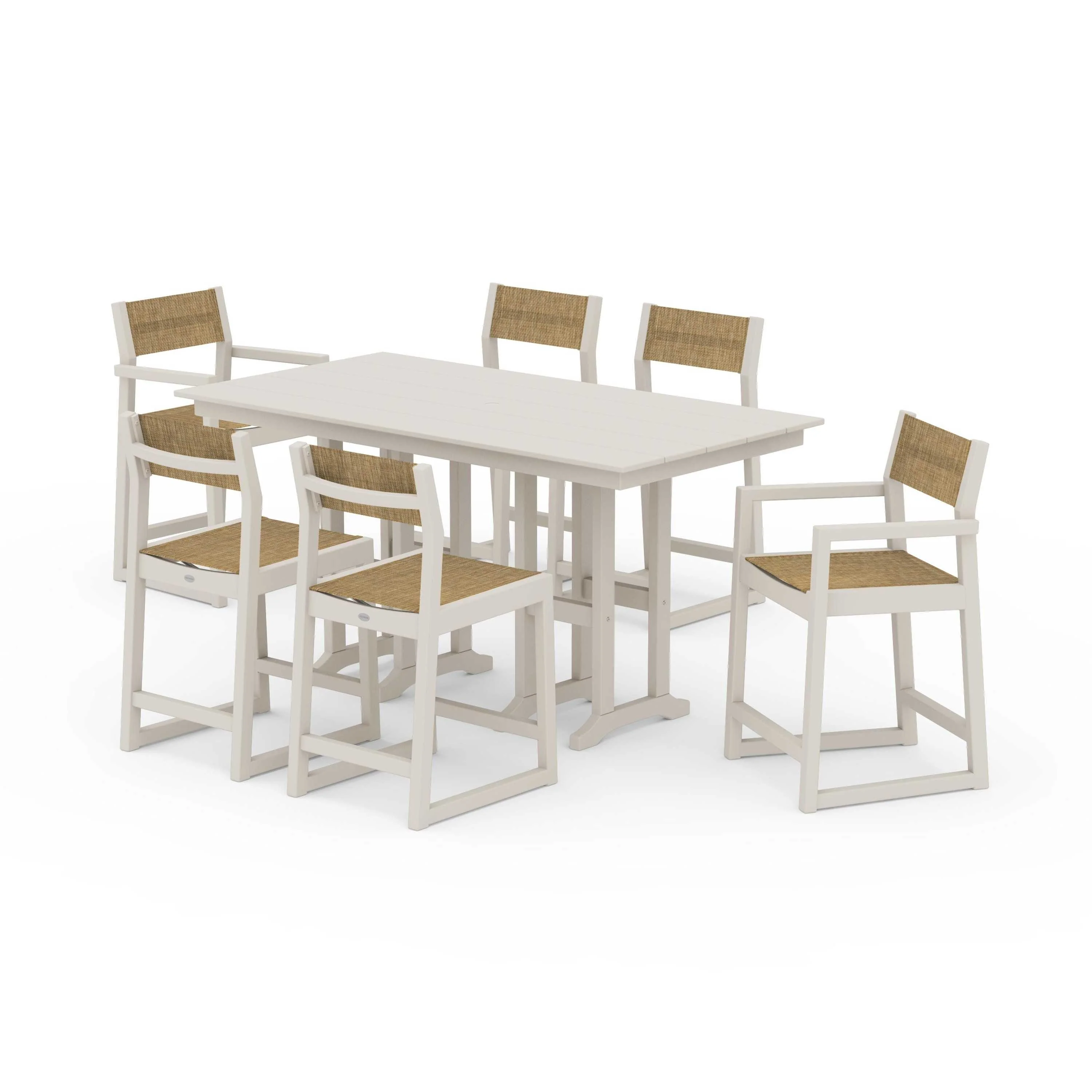 EDGE Sling 7-Piece Farmhouse Counter Set - Image 55