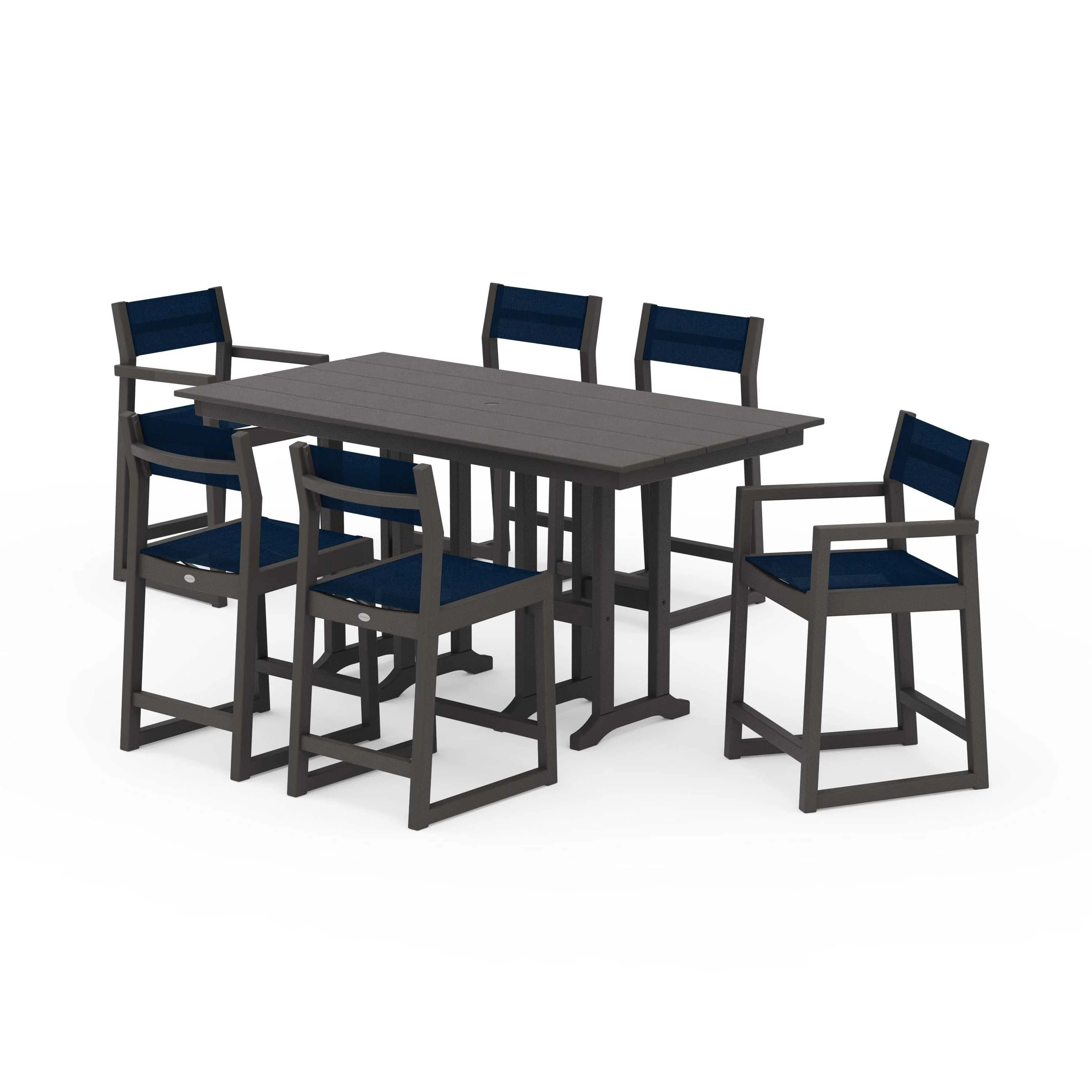 EDGE Sling 7-Piece Farmhouse Counter Set - Image 56