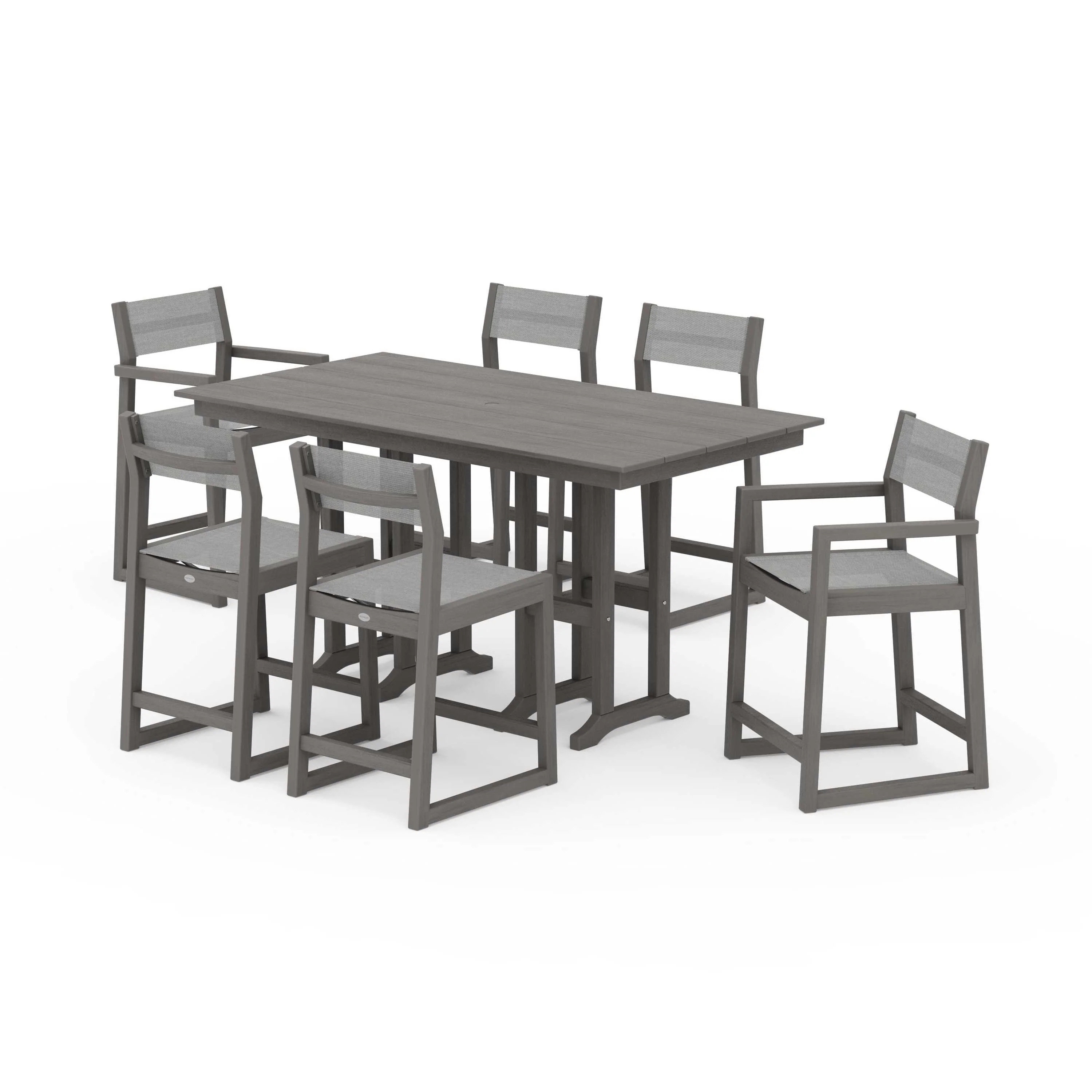 EDGE Sling 7-Piece Farmhouse Counter Set - Image 57