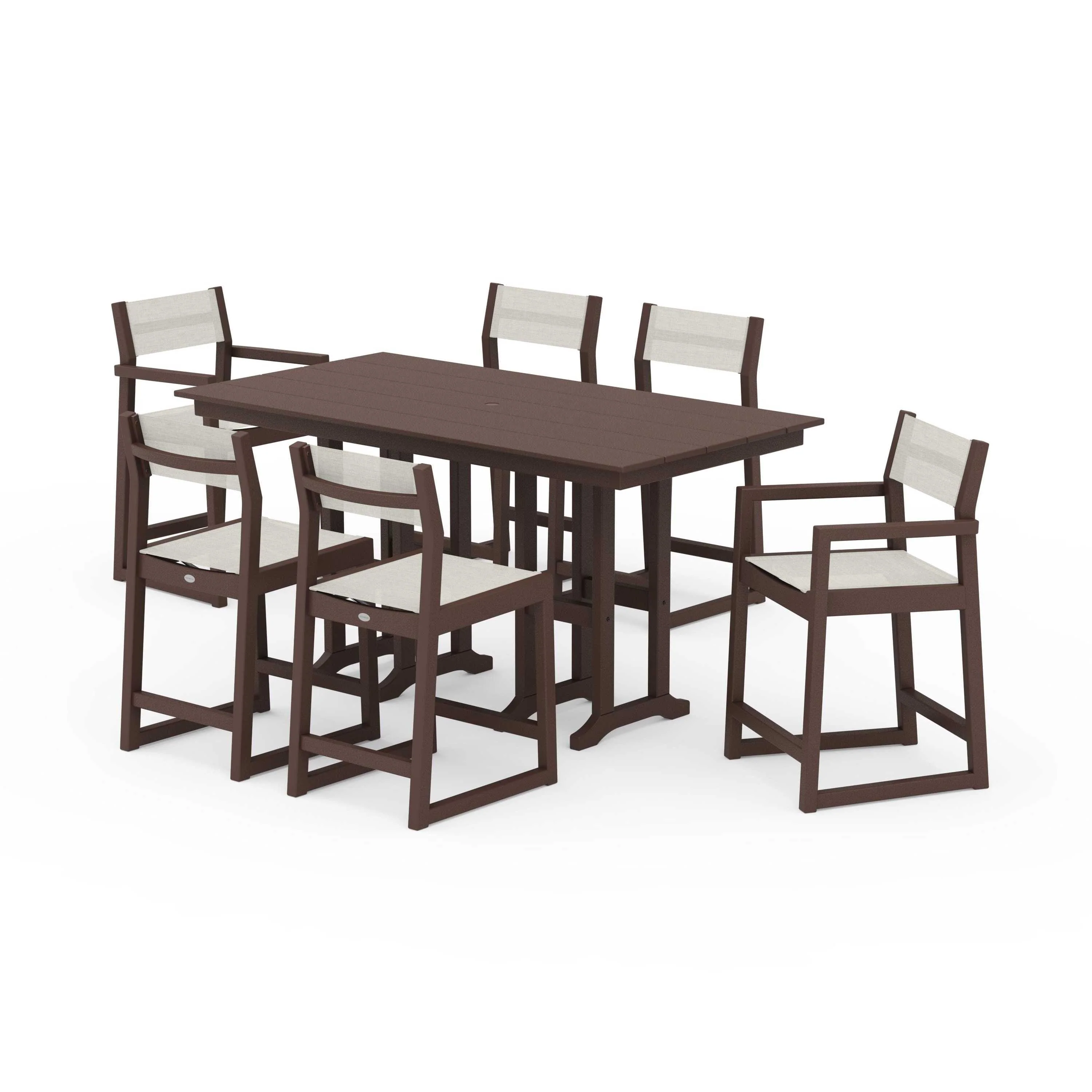 EDGE Sling 7-Piece Farmhouse Counter Set - Image 62