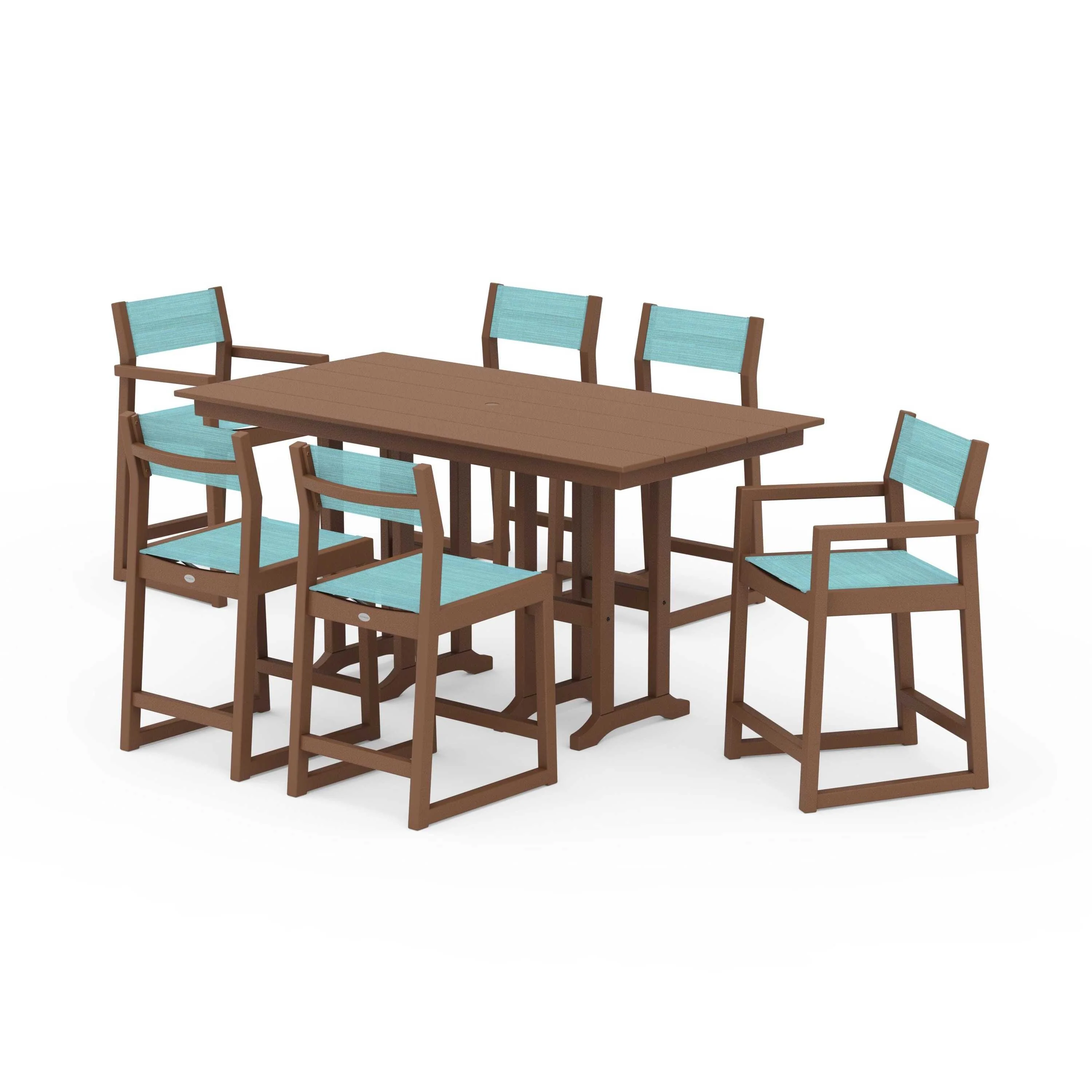 EDGE Sling 7-Piece Farmhouse Counter Set - Image 64