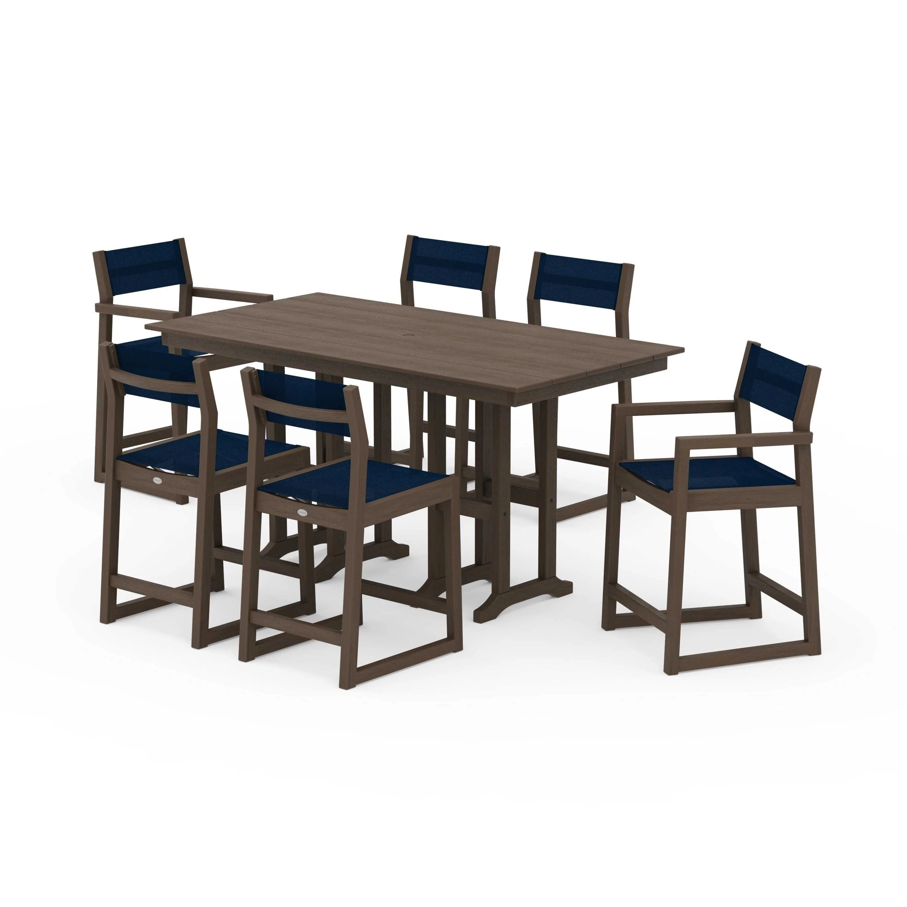 EDGE Sling 7-Piece Farmhouse Counter Set - Image 74