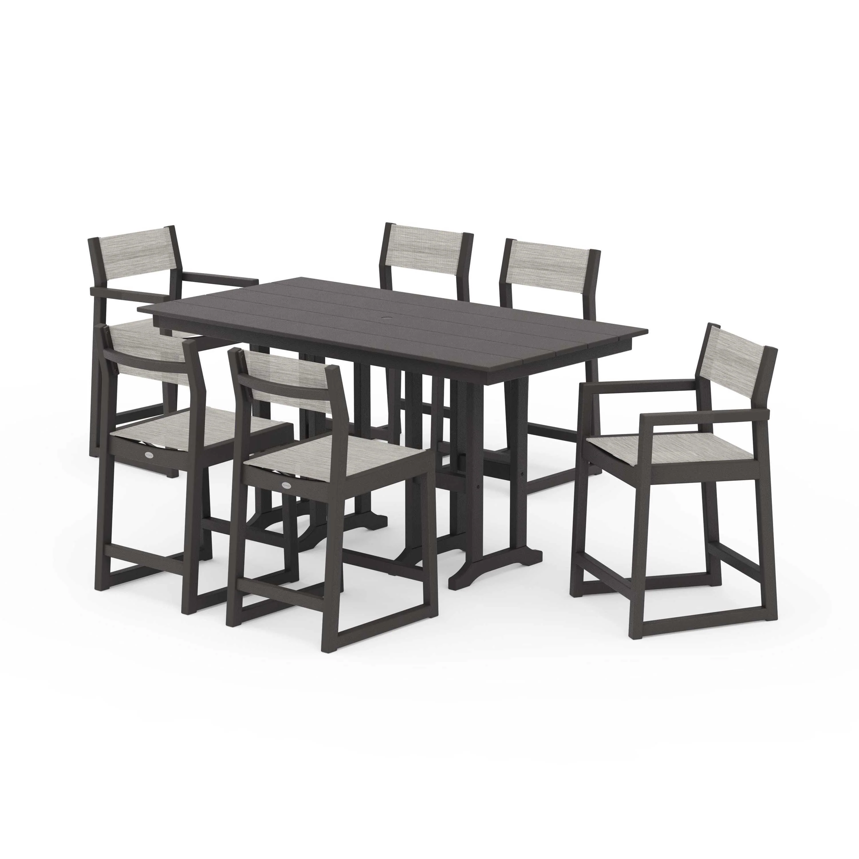 EDGE Sling 7-Piece Farmhouse Counter Set - Image 75