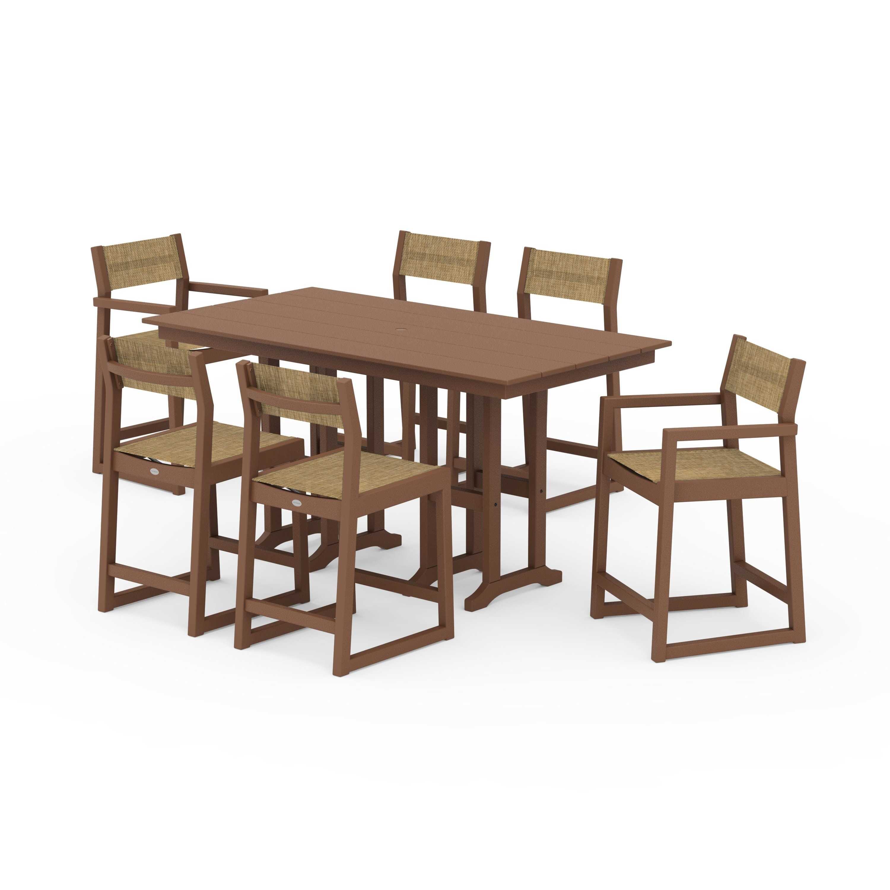 EDGE Sling 7-Piece Farmhouse Counter Set - Image 80