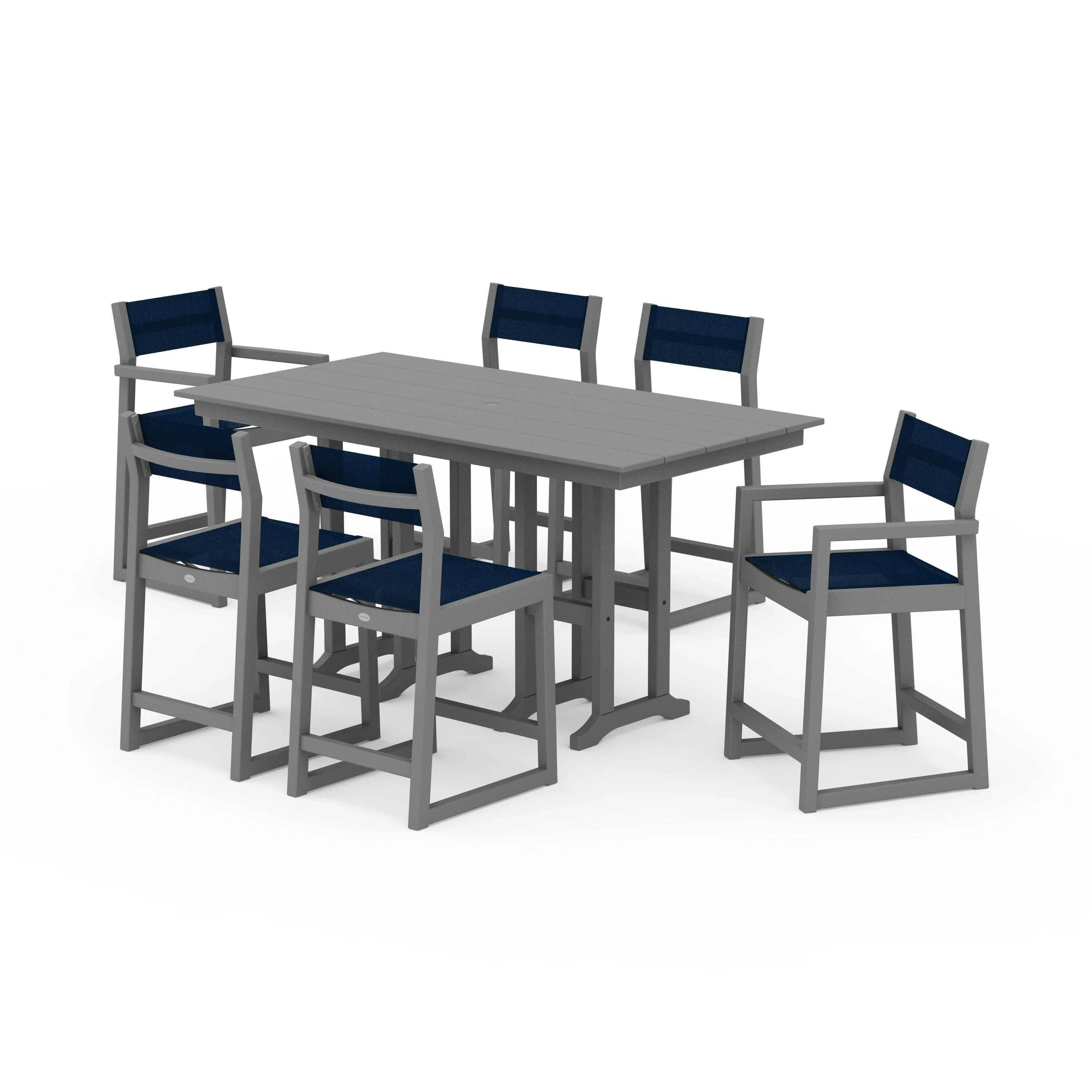 EDGE Sling 7-Piece Farmhouse Counter Set - Image 86