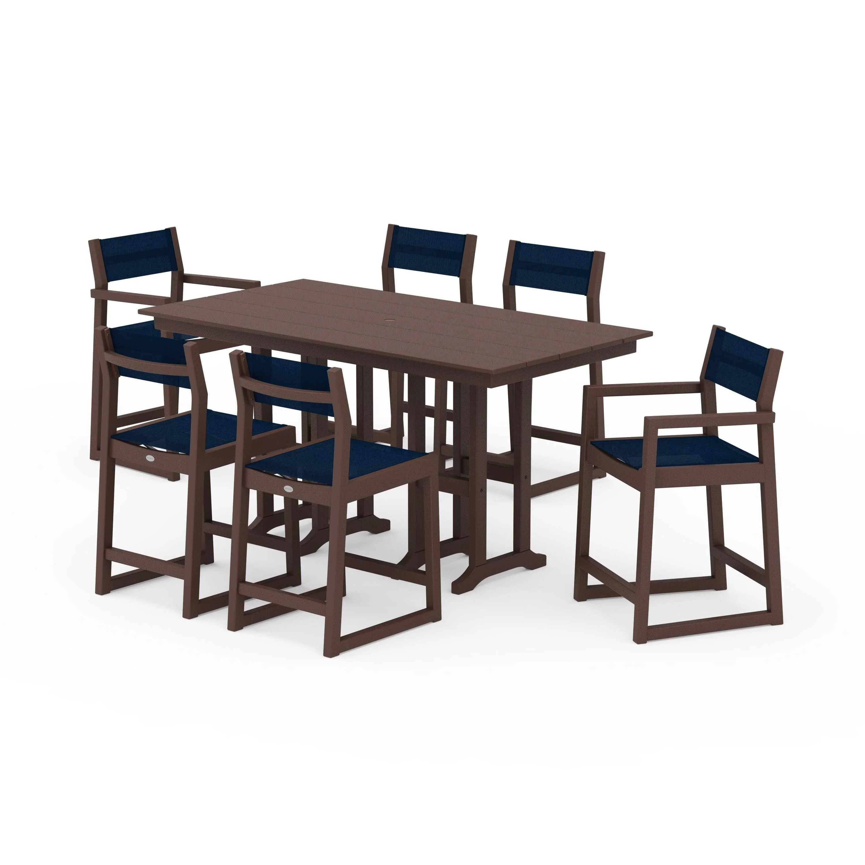 EDGE Sling 7-Piece Farmhouse Counter Set - Image 95