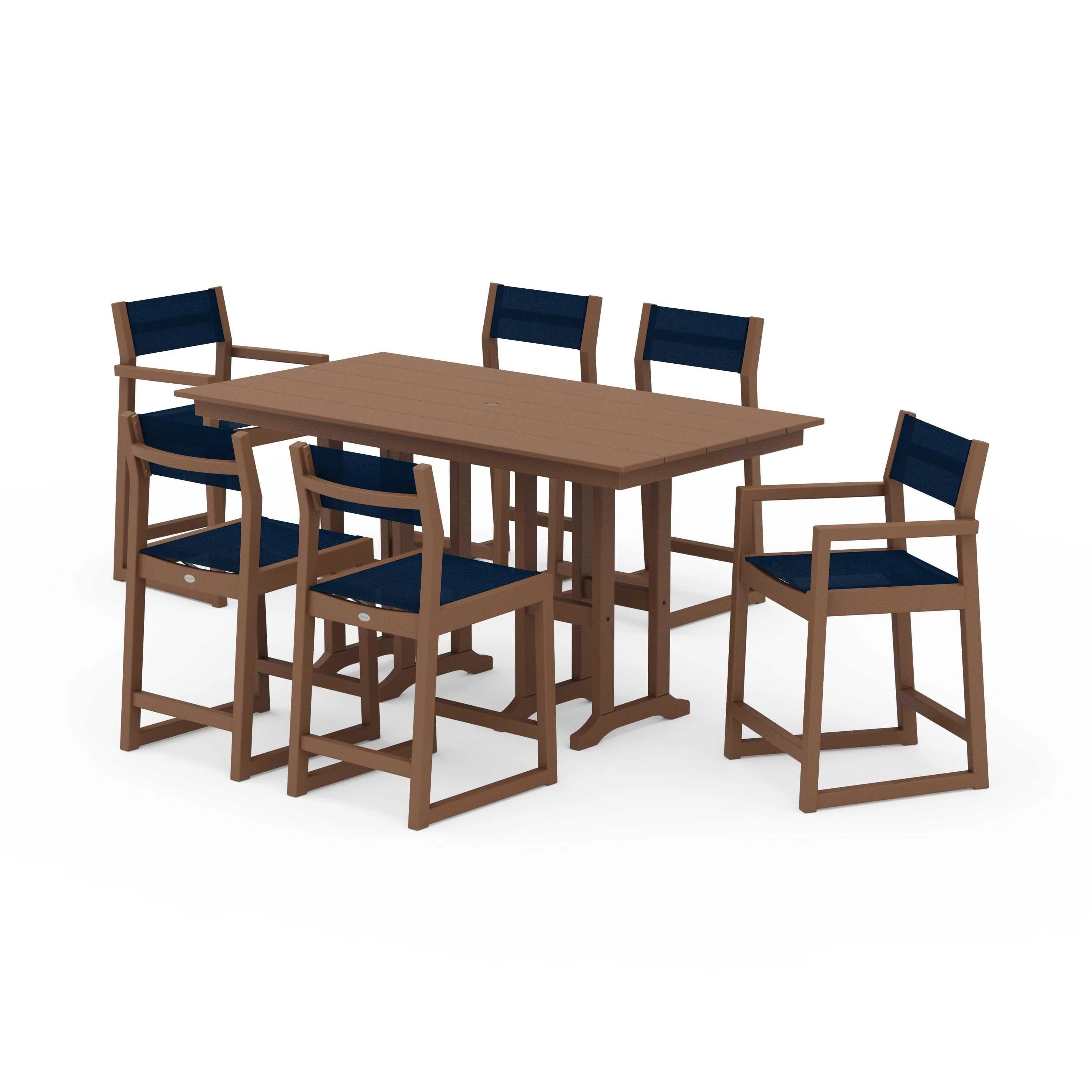 EDGE Sling 7-Piece Farmhouse Counter Set - Image 99
