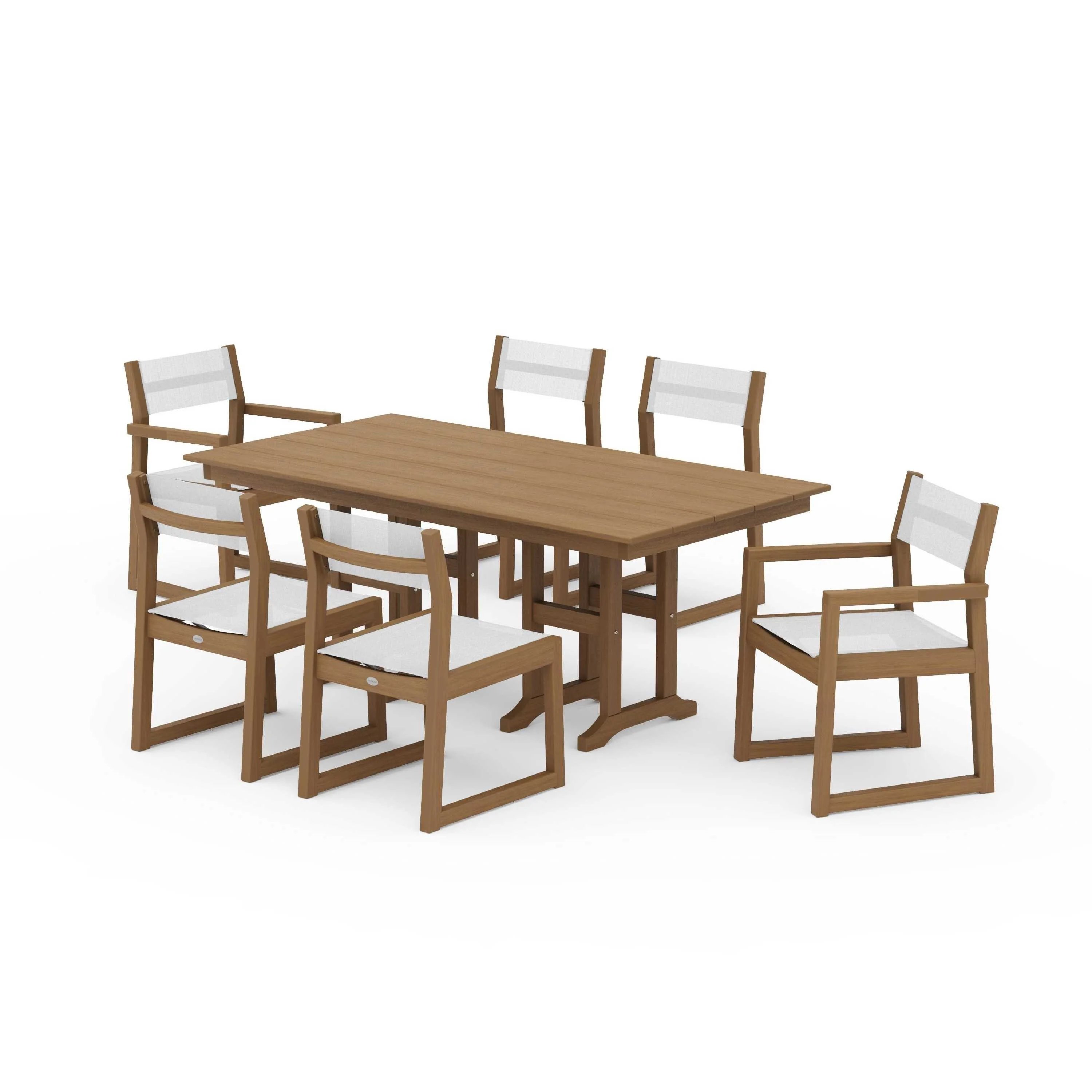 EDGE Sling 7-Piece Farmhouse Dining Set - Image 117