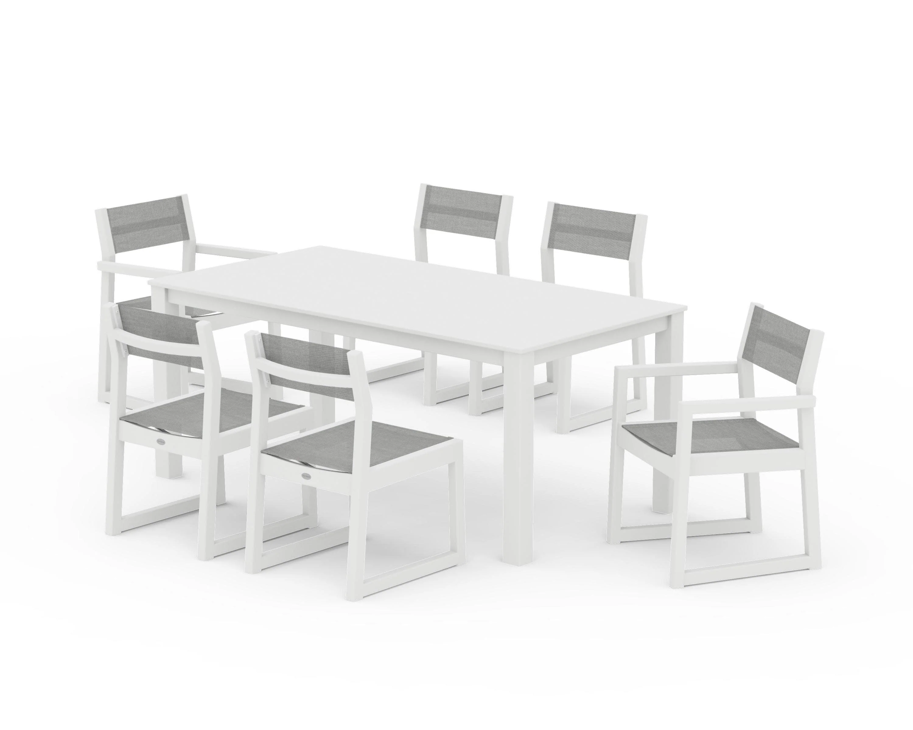 EDGE Sling 7-Piece Parsons Dining Set - Image 4
