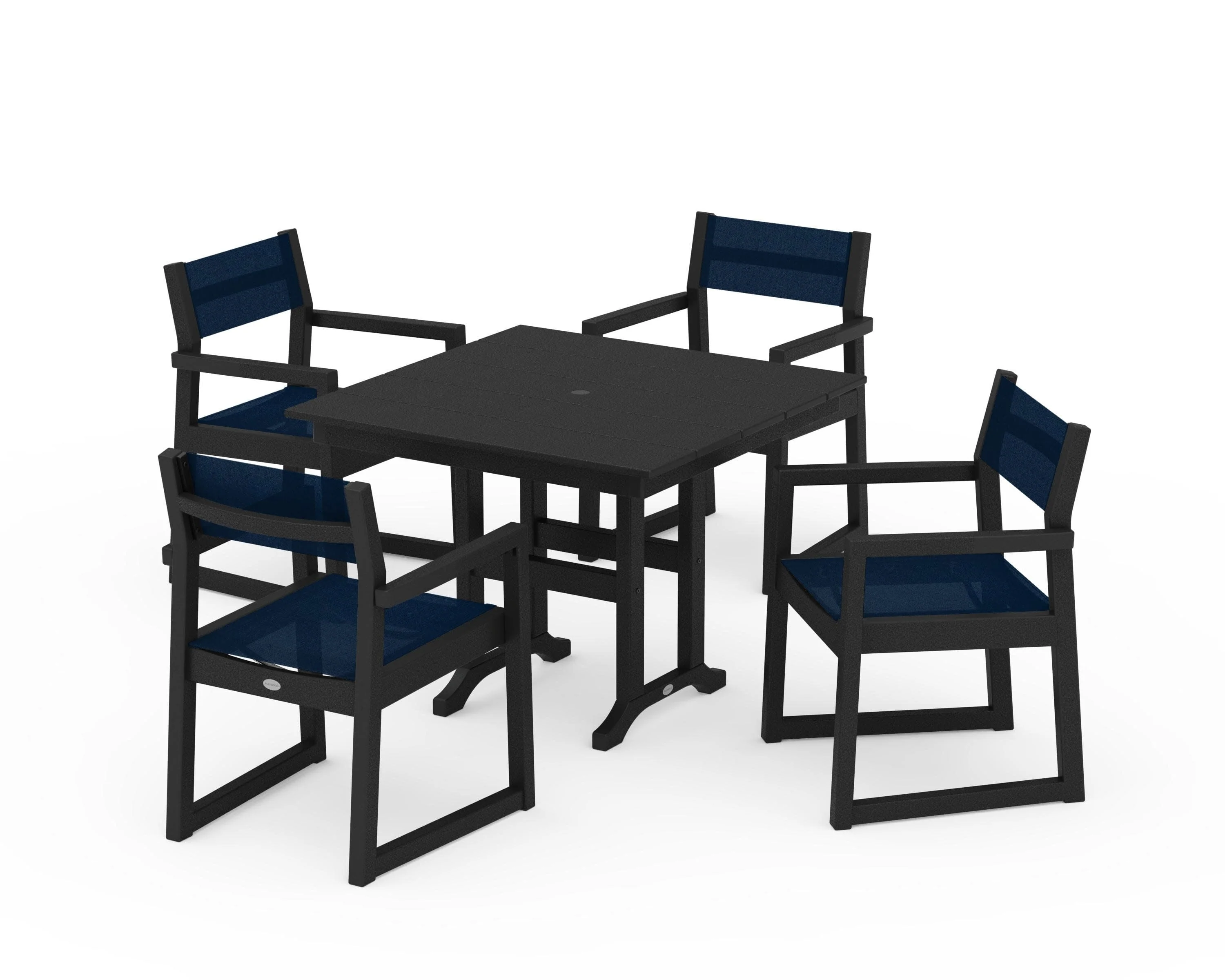EDGE Sling Arm Chair 5-Piece Farmhouse Dining Set - Image 15