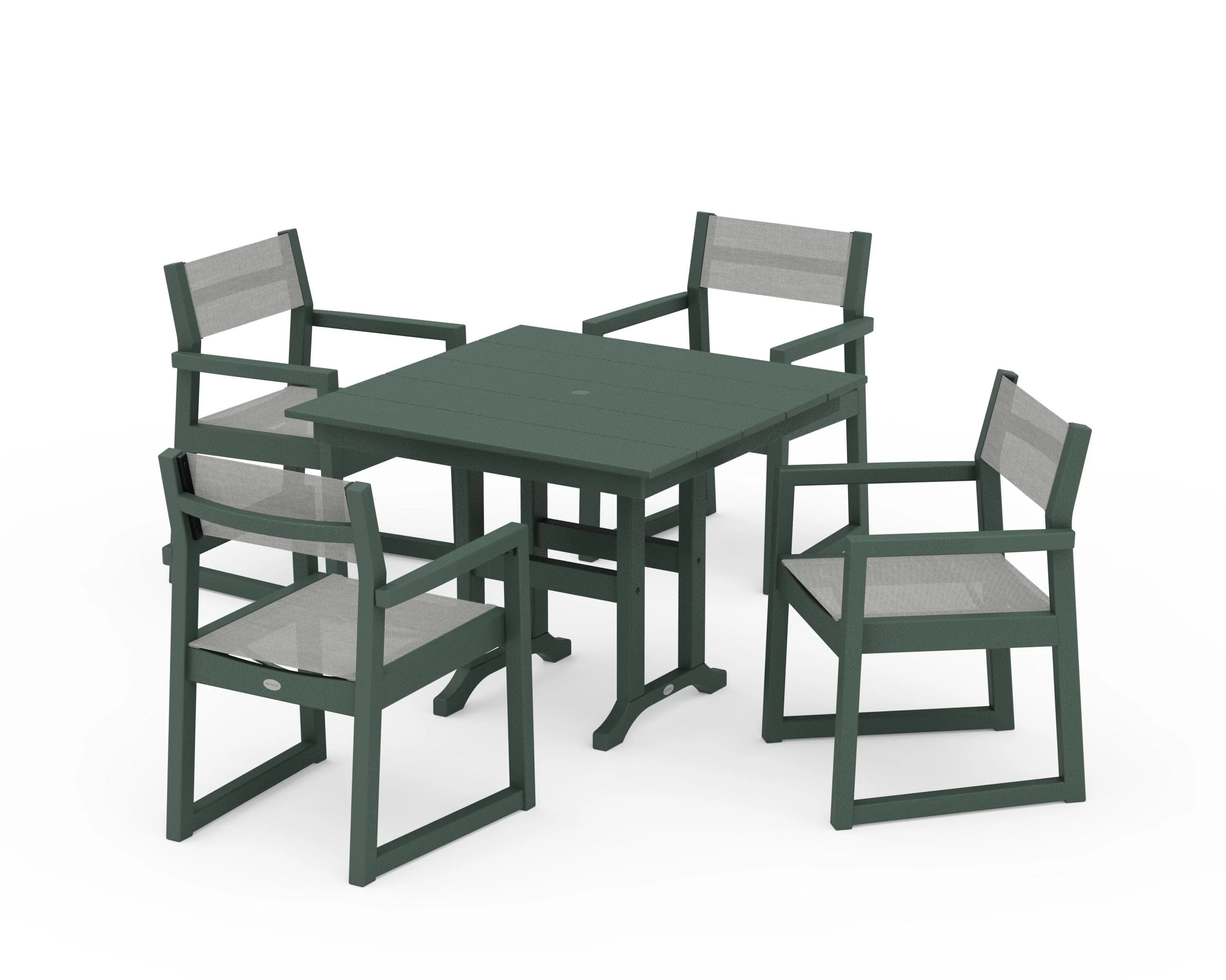 EDGE Sling Arm Chair 5-Piece Farmhouse Dining Set - Image 27