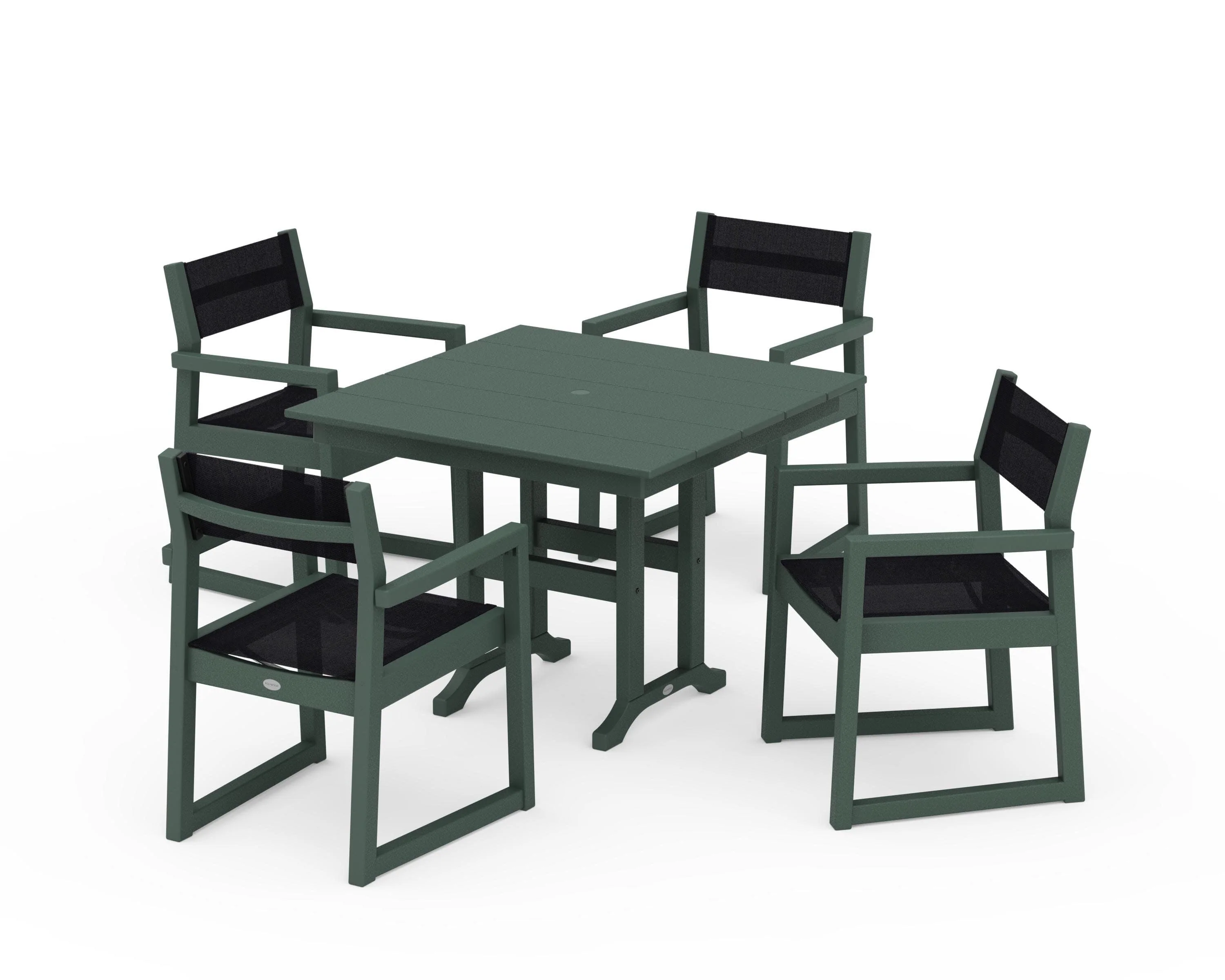 EDGE Sling Arm Chair 5-Piece Farmhouse Dining Set - Image 33